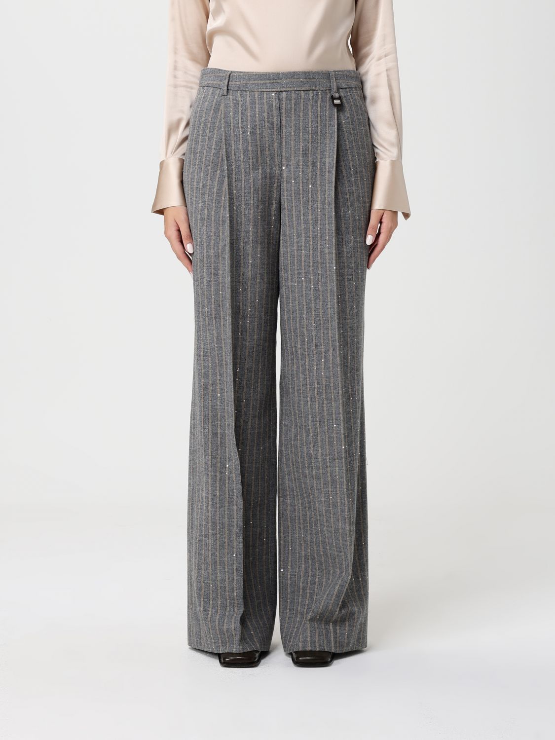 Lorena Antoniazzi Pants  Woman Color Grey In Gray