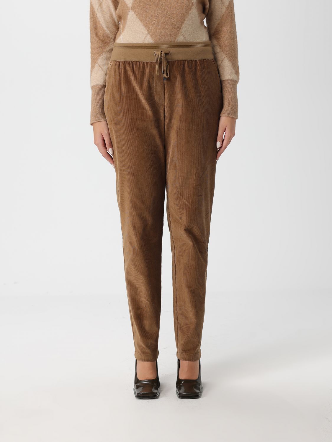 Lorena Antoniazzi Pants  Woman Color Brown In Brown
