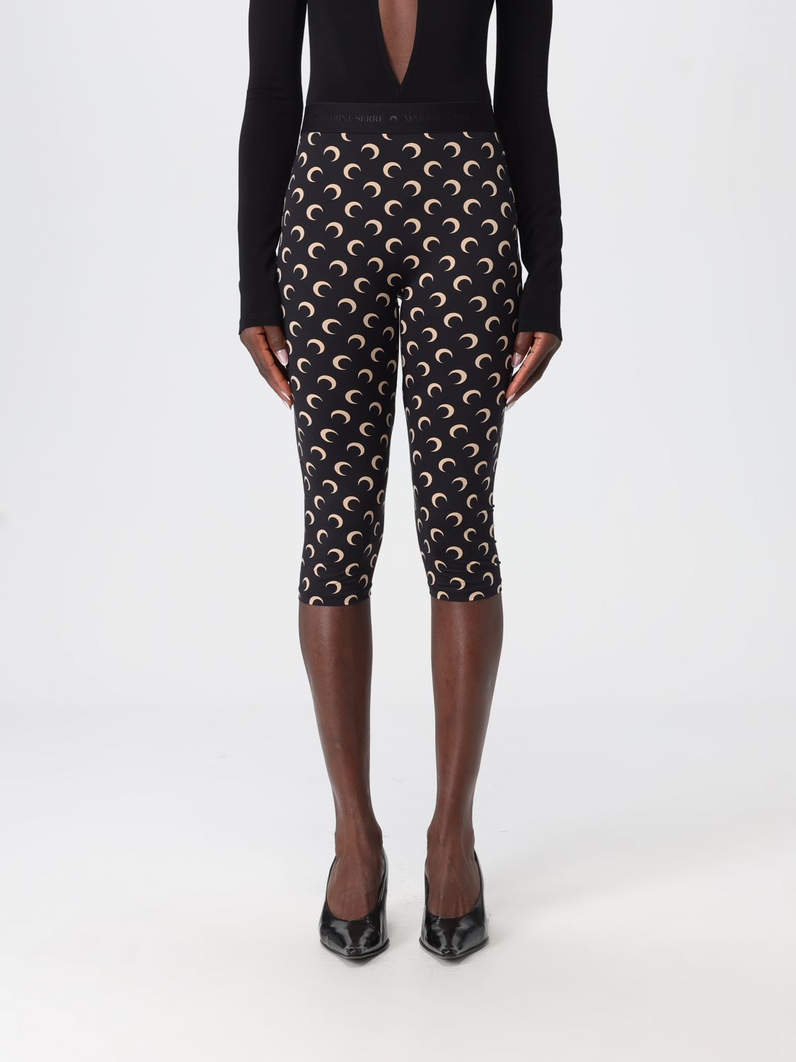 Marine Serre Pants Woman Color Black In Black