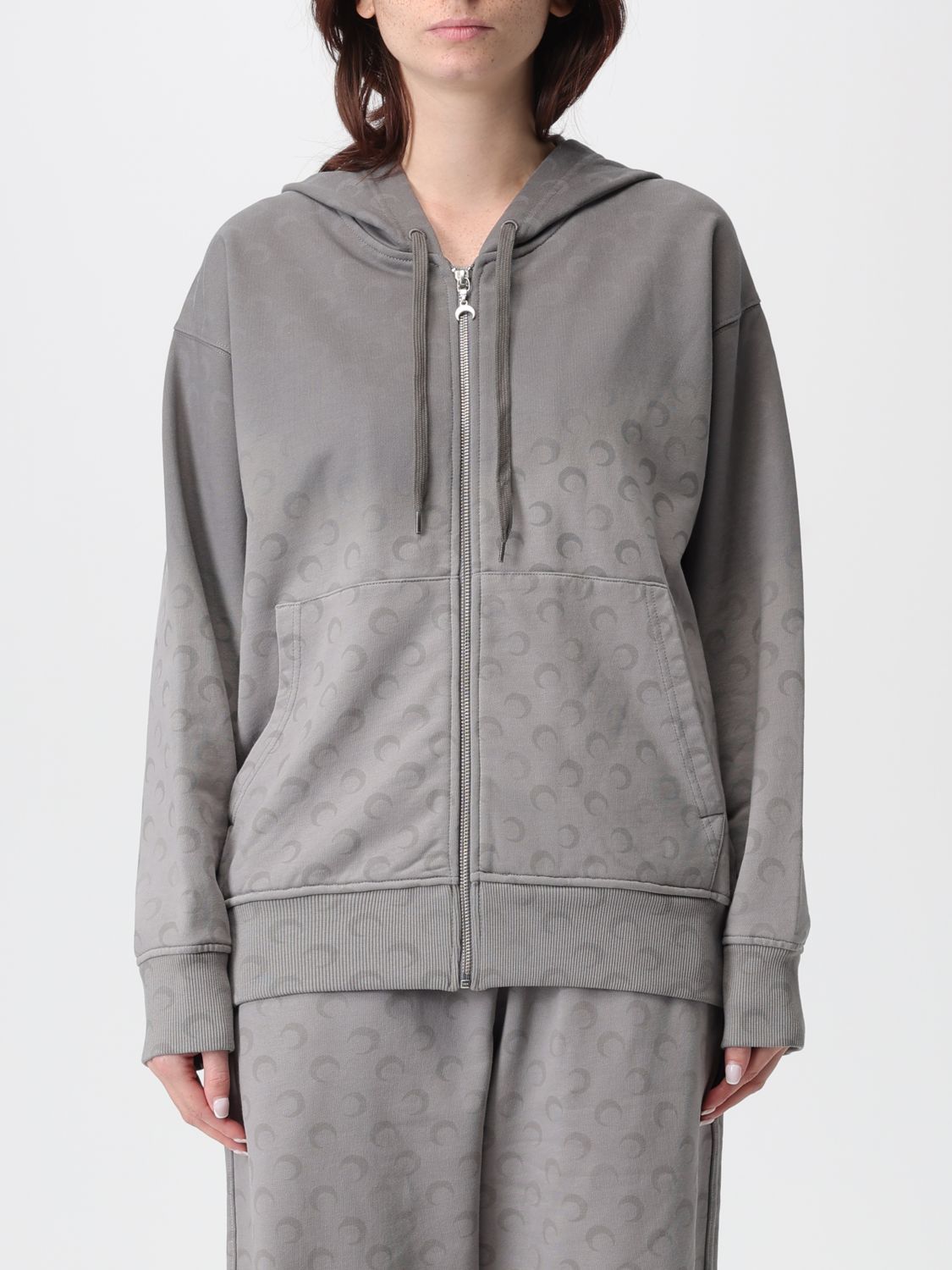 Marine Serre Sweatshirt  Woman Color Grey In Gray