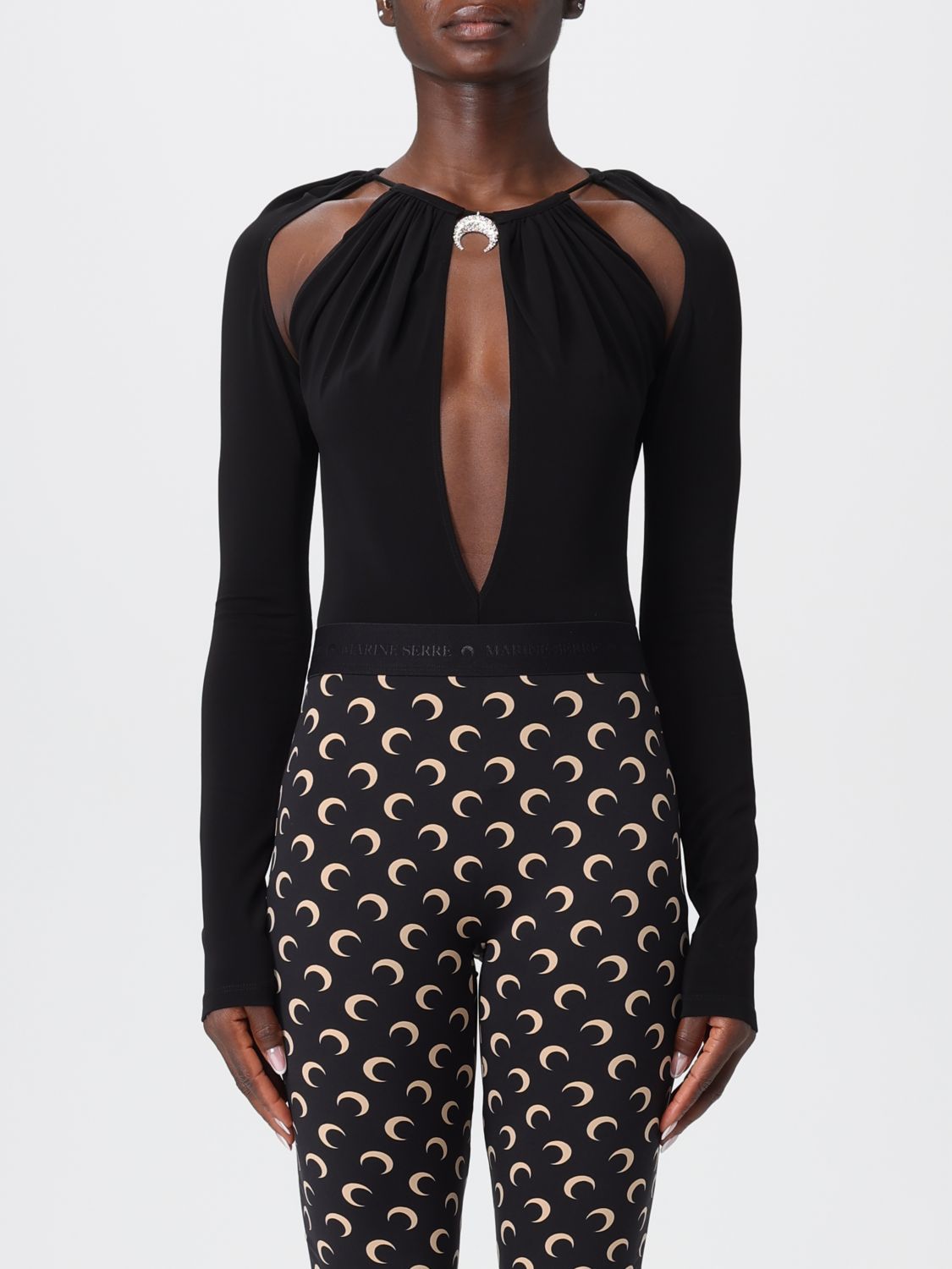 MARINE SERRE Top Damen Farbe Schwarz
