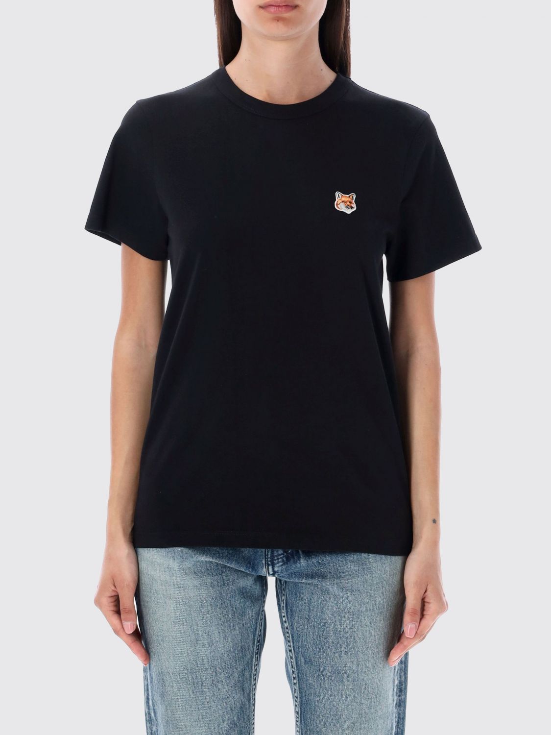 Maison Kitsuné Maison Kitsune T-shirts And Polos Black In Black