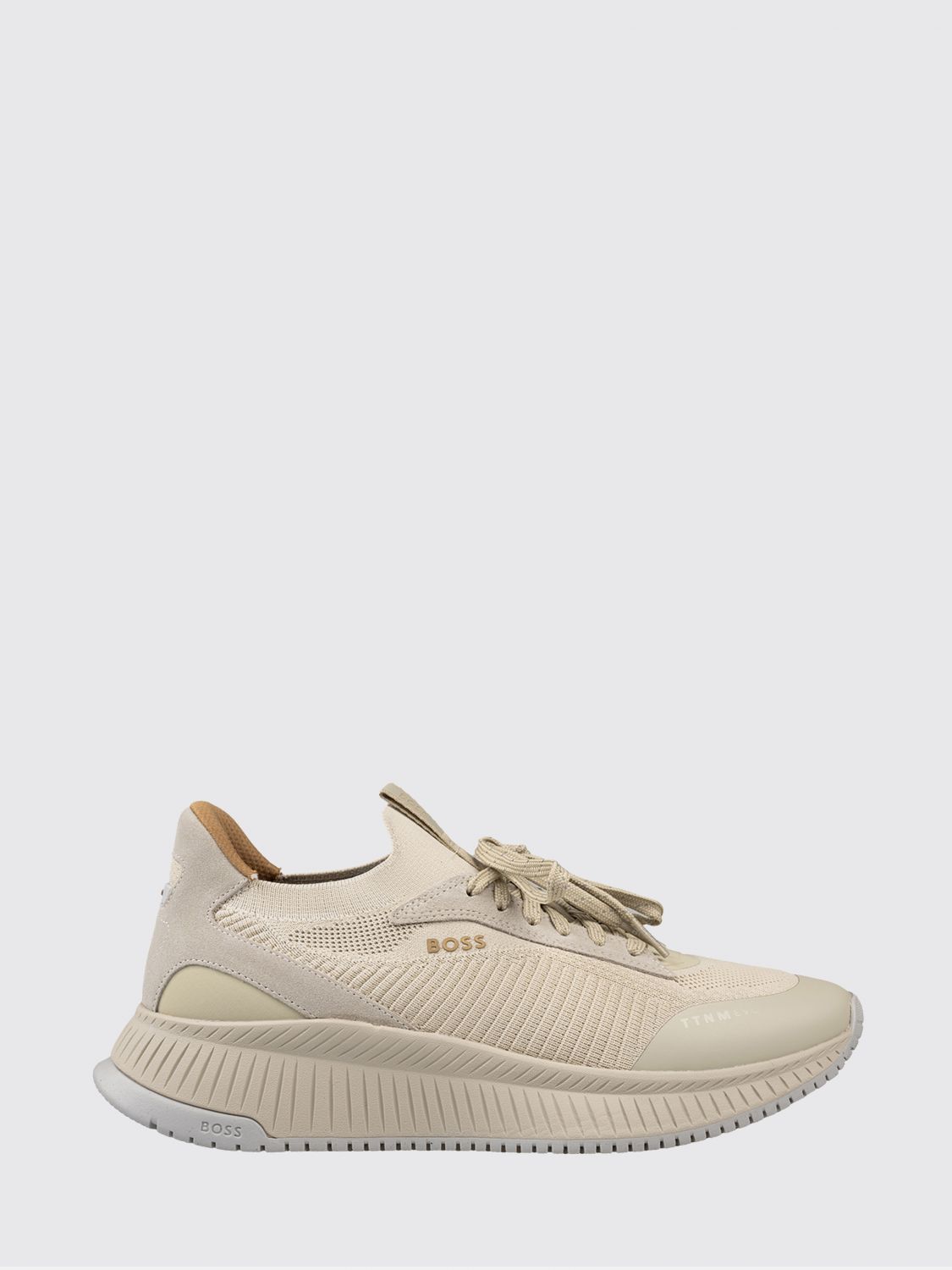 Hugo Boss Sneakers Boss Men Color Brown In Neutral