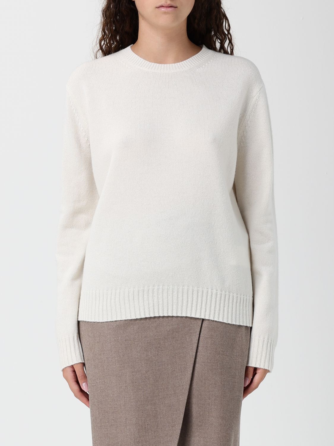 Max Mara Sweater Woman Color White In White