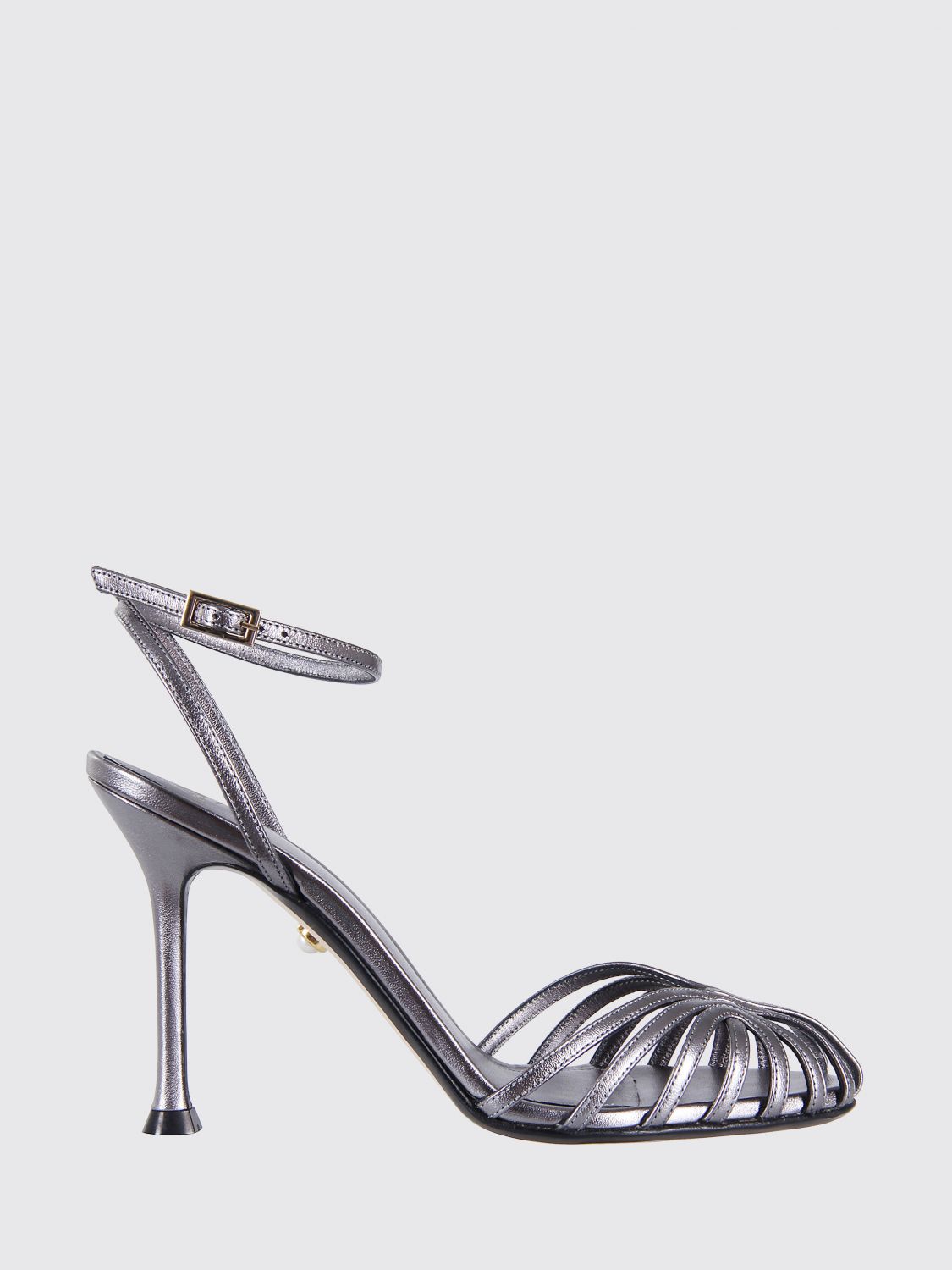 Alevì Milano Heeled Sandal  Woman Color Silver In Silver