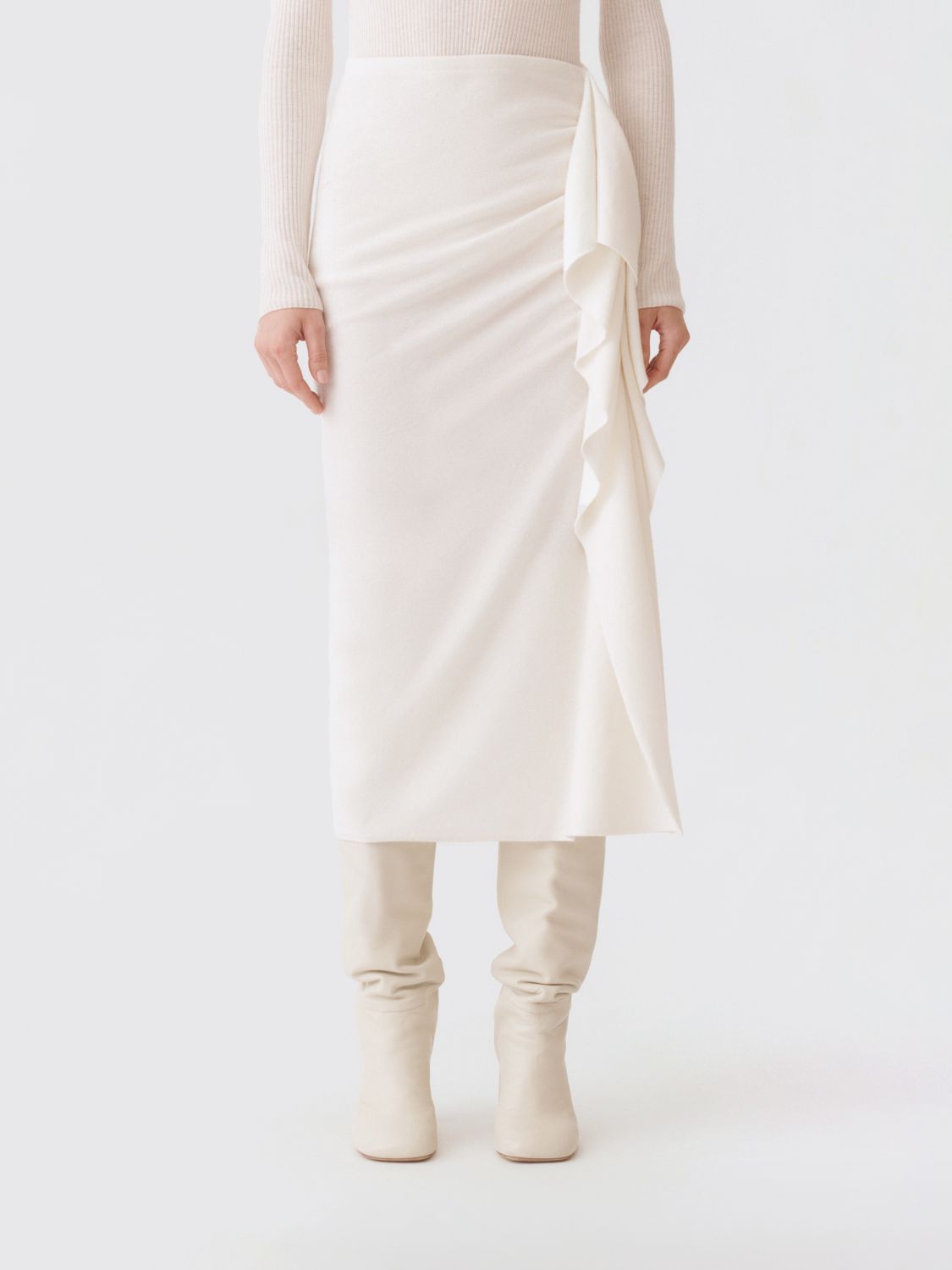 Fabiana Filippi Skirt Woman Color Natural In Neutral