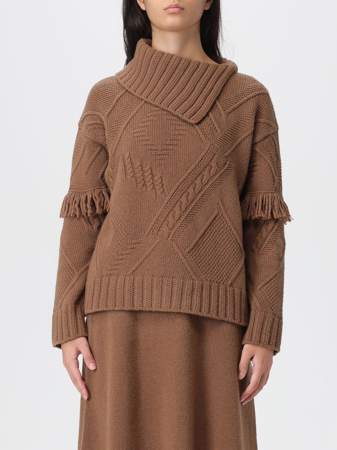 Weekend Max Mara Sweater Woman In Brown