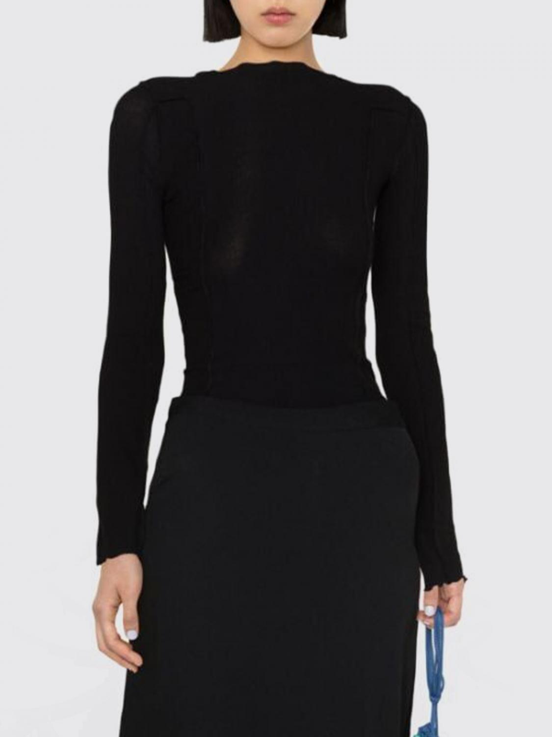 Baserange Top Woman Color Black In Black