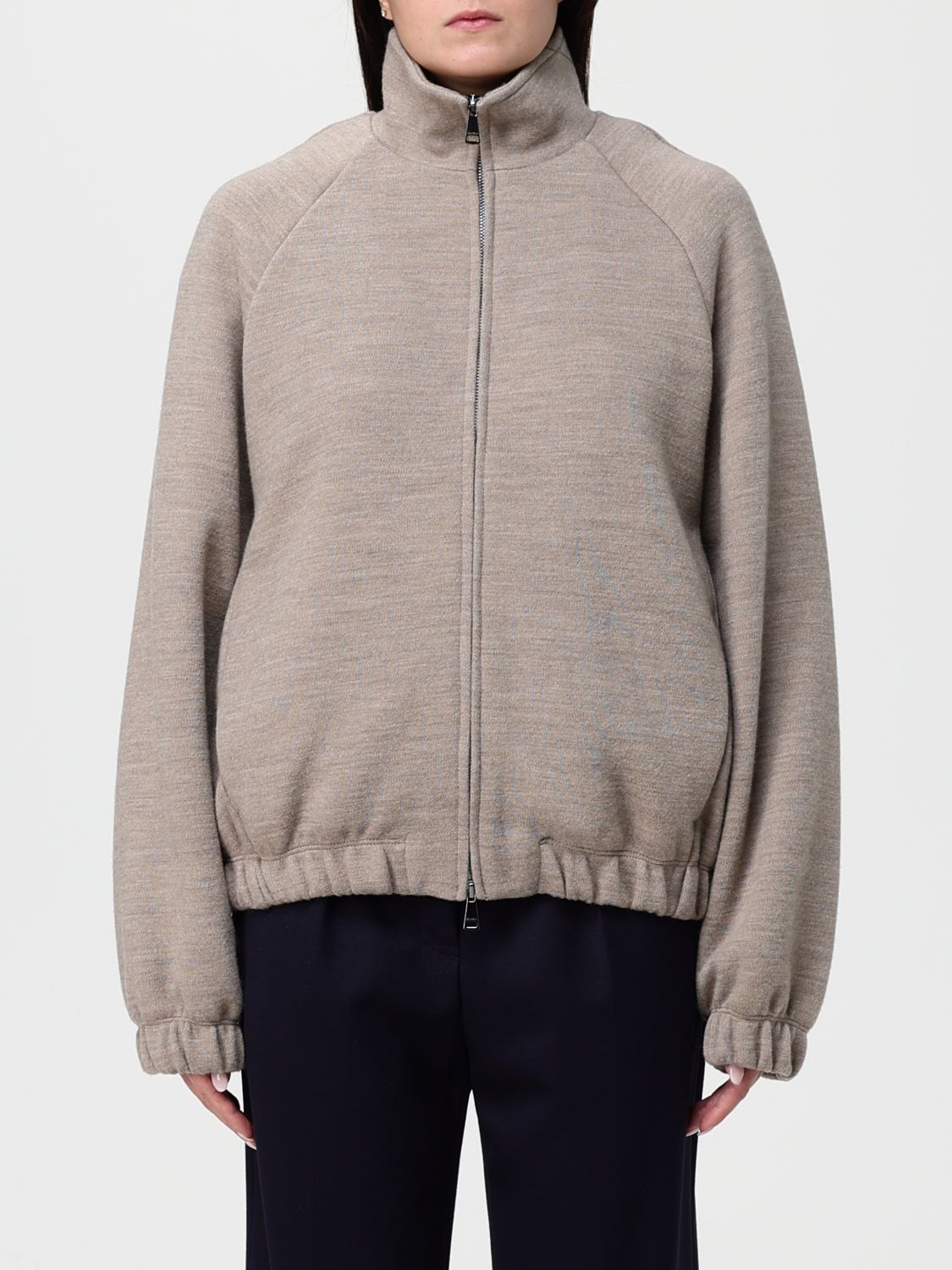 Max Mara Sweater Woman Color Beige In Multi
