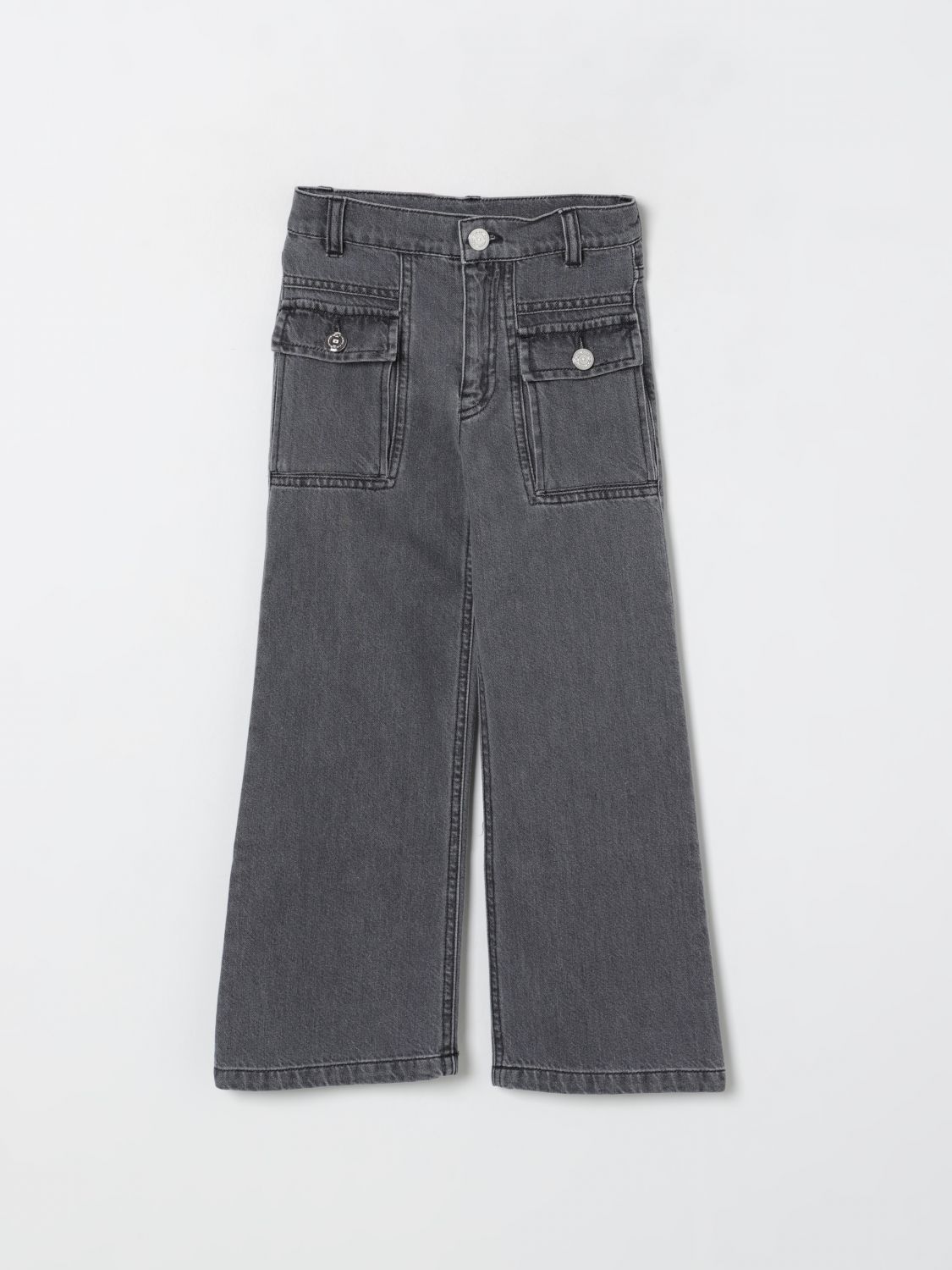 Elisabetta Franchi La Mia Bambina Jeans  Kids Color Black In Gray
