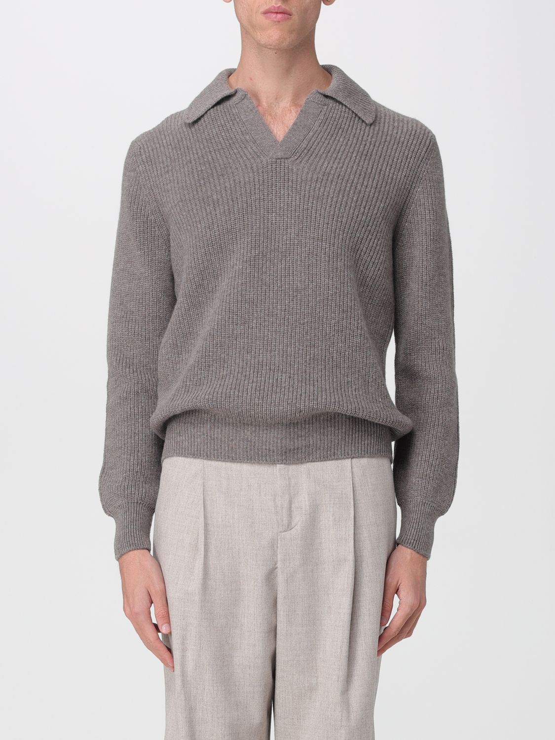 TAGLIATORE Polo Shirt Men color Dove Grey　TAGLIATORE ポロシャツ メンズ ダブグレー TAGLIATORE