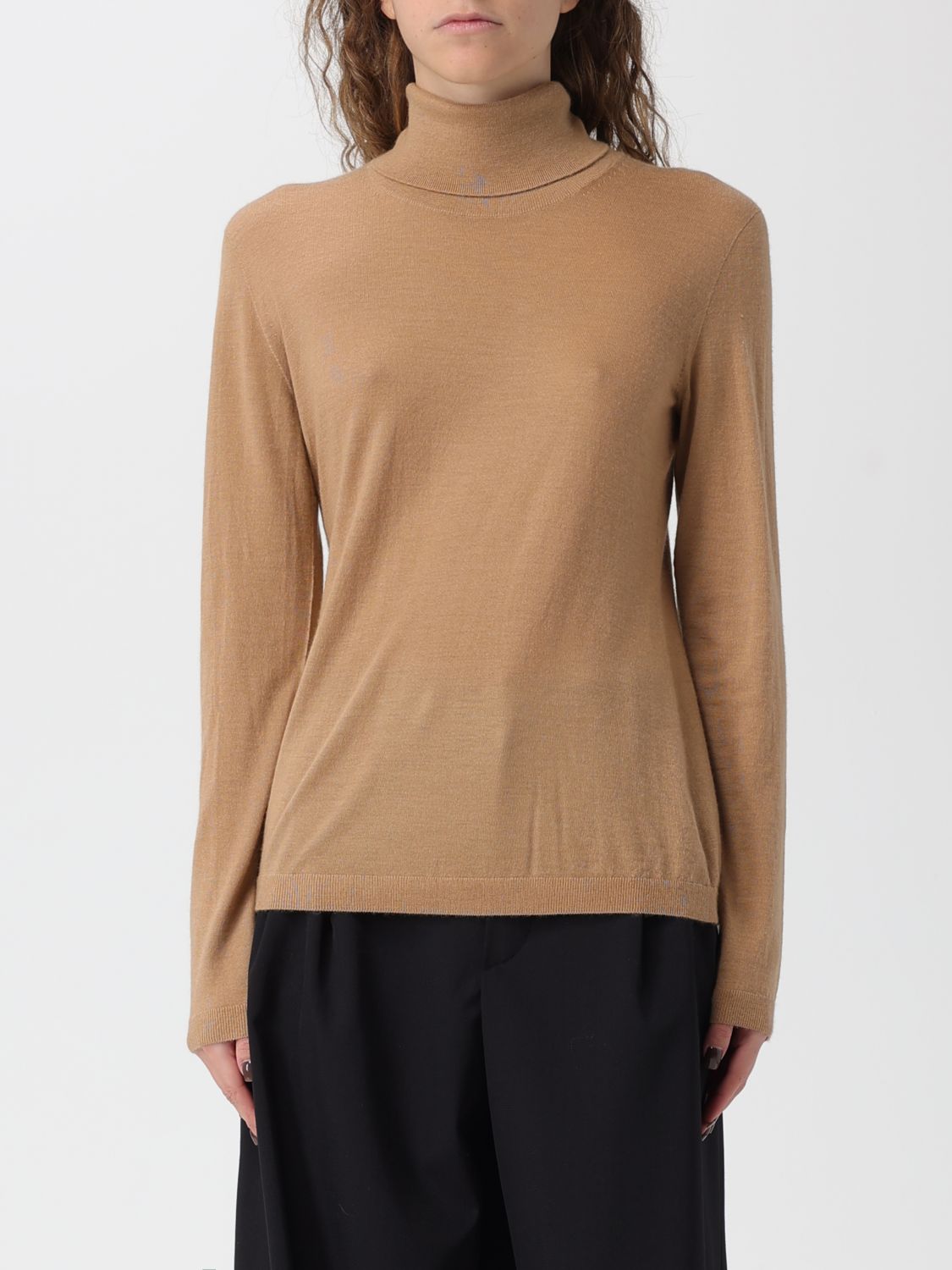 Mm Max Mara Sweater  Woman Color Camel In Brown