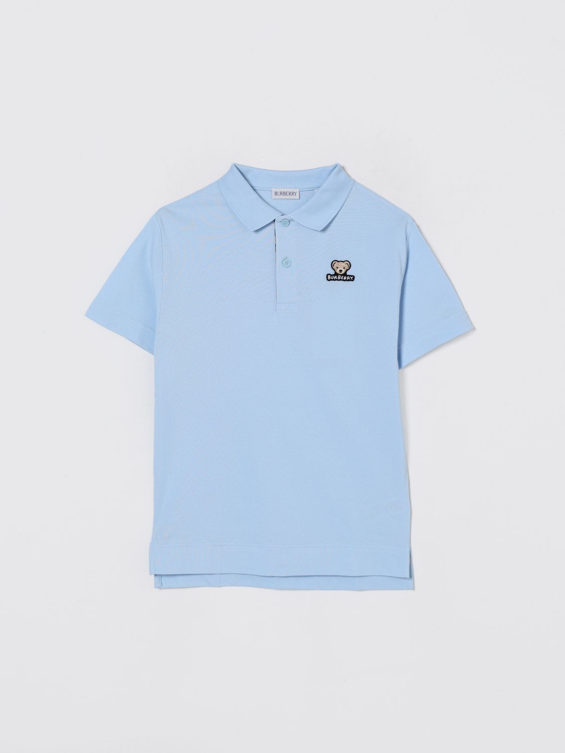Burberry Polo Shirt Kids Color White In Blue