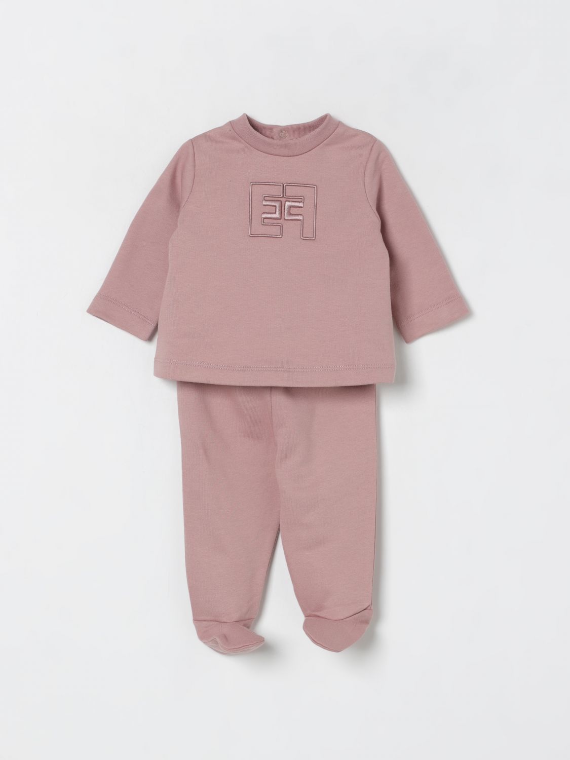 Elisabetta Franchi La Mia Bambina Suit  Kids Color Beige In Pink