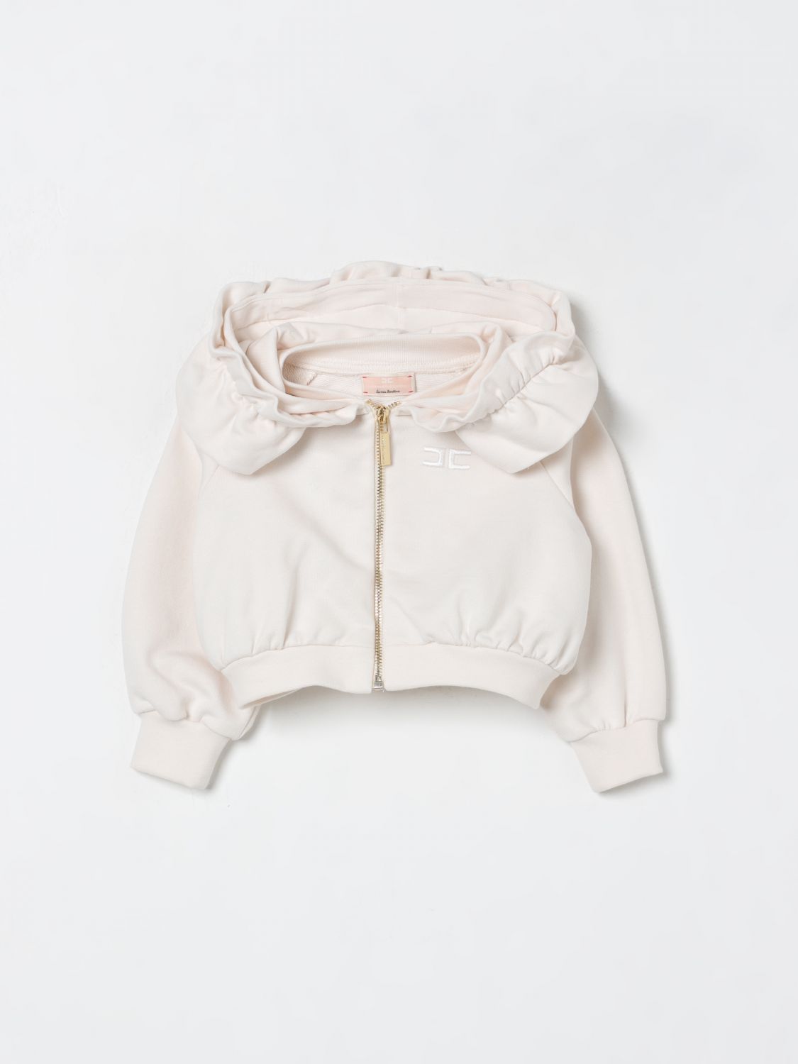Elisabetta Franchi La Mia Bambina Sweater  Kids Color Milk In Animal Print