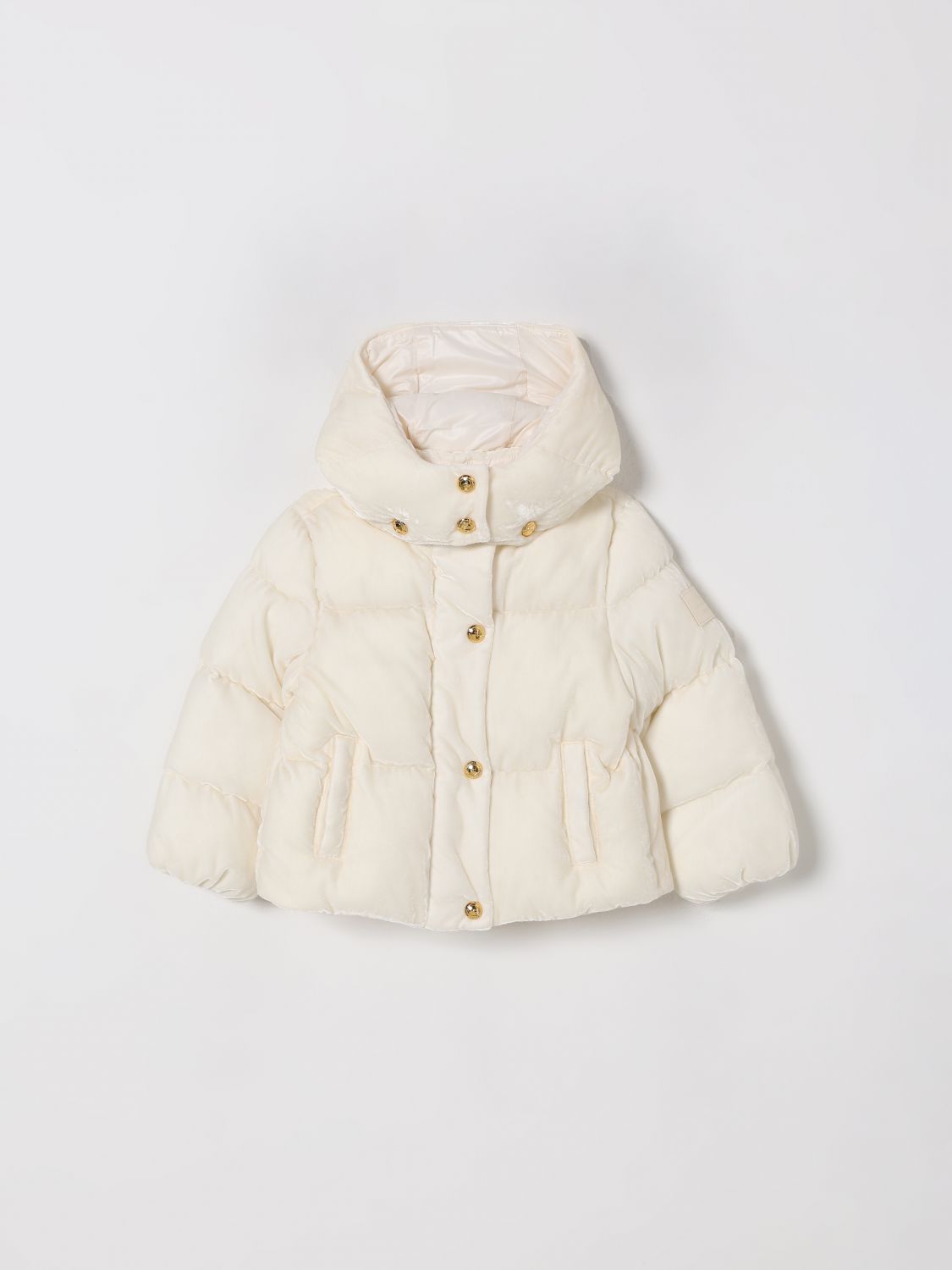 Elisabetta Franchi La Mia Bambina Coat Kids Color Milk In White