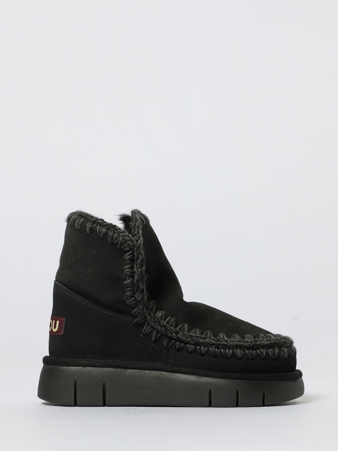 Mou Flat Ankle Boot Woman Color Black In Black