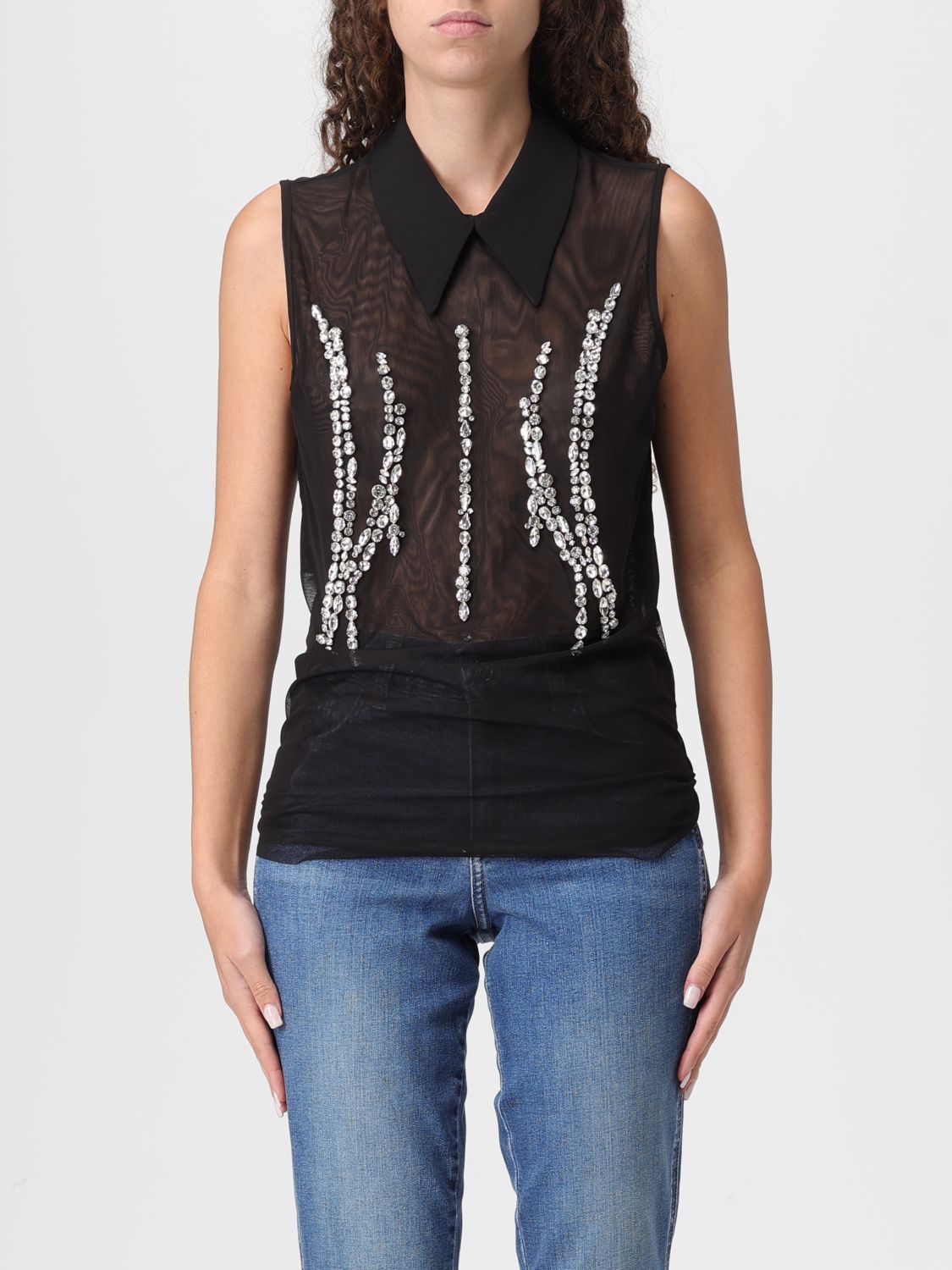 Liu •jo Top Liu Jo Woman Color Black In Black