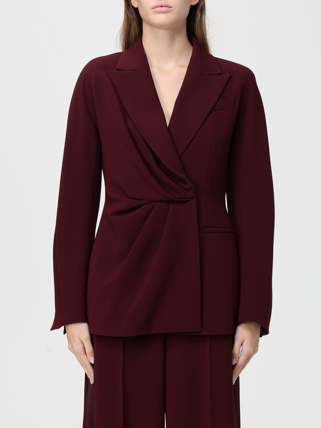 Max Mara Blazer Woman Pianoforte In Burgundy