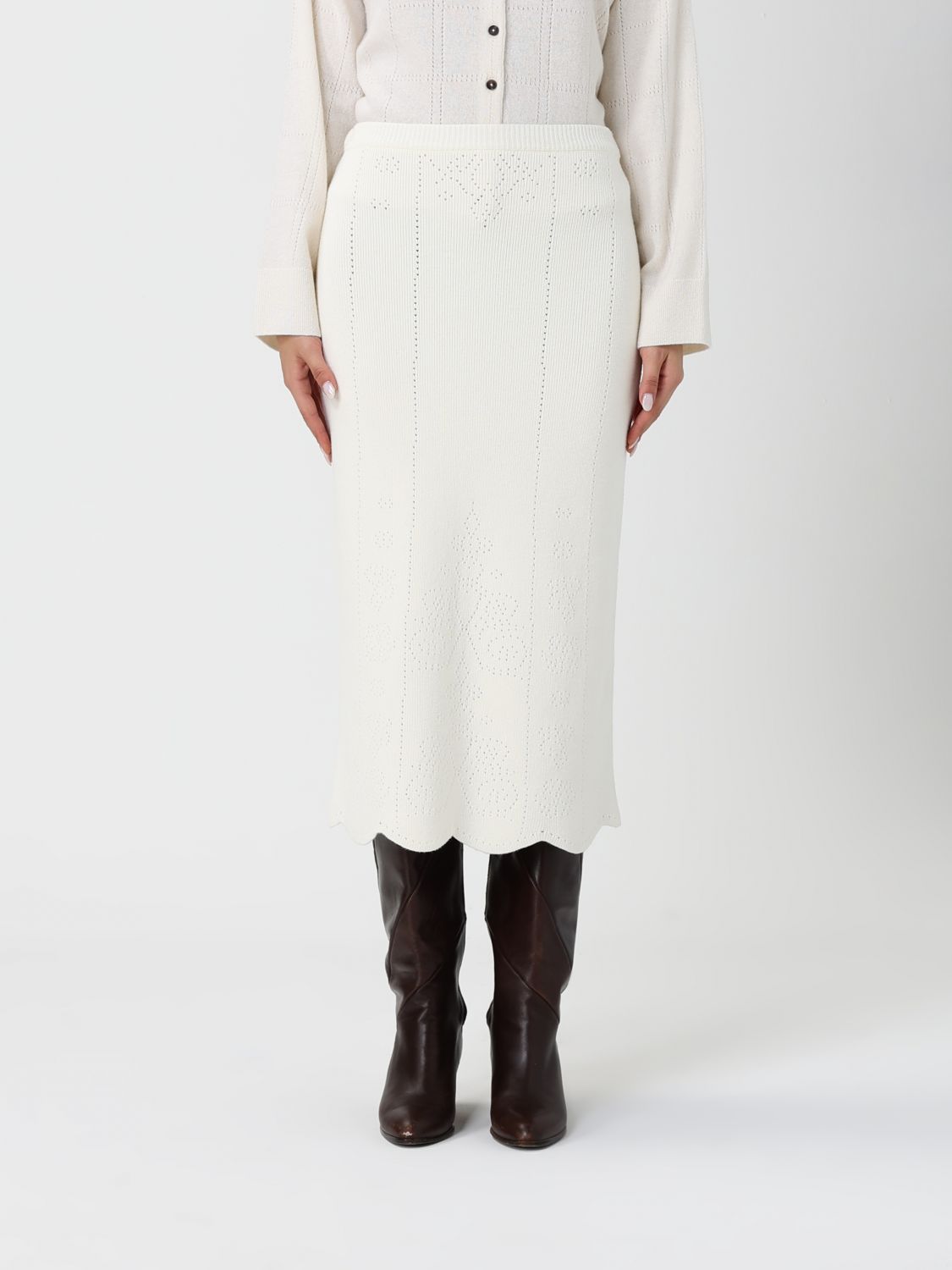 Twinset Skirt  Woman Color White