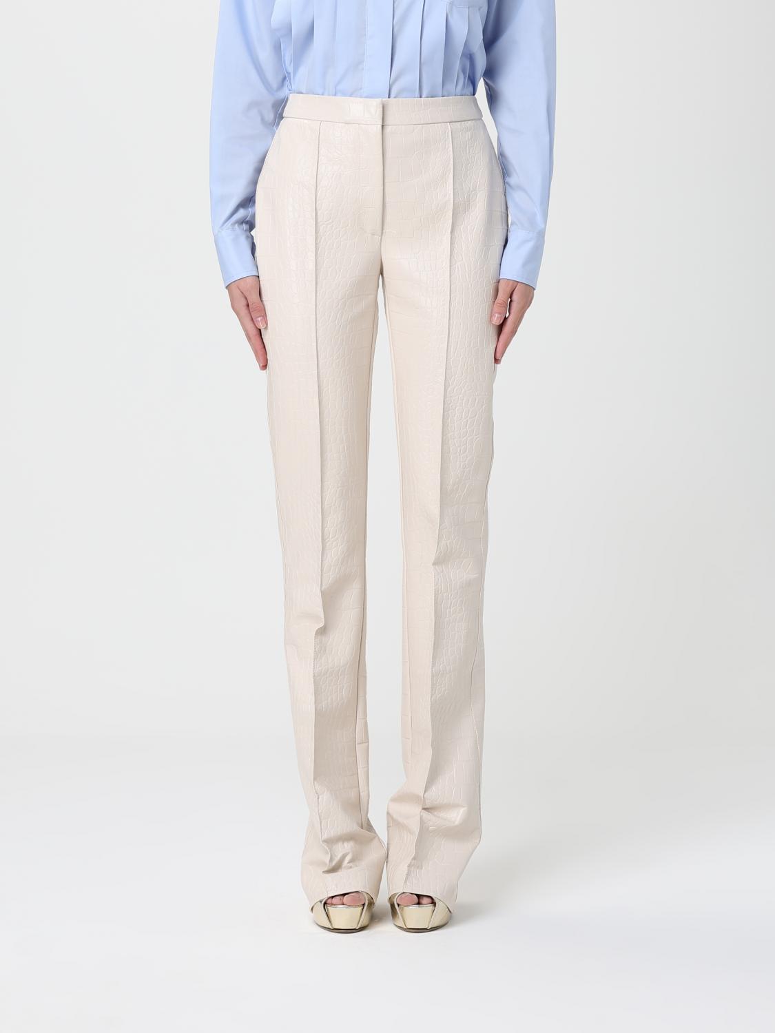 Elisabetta Franchi Pants  Woman Color Milk In Neutral