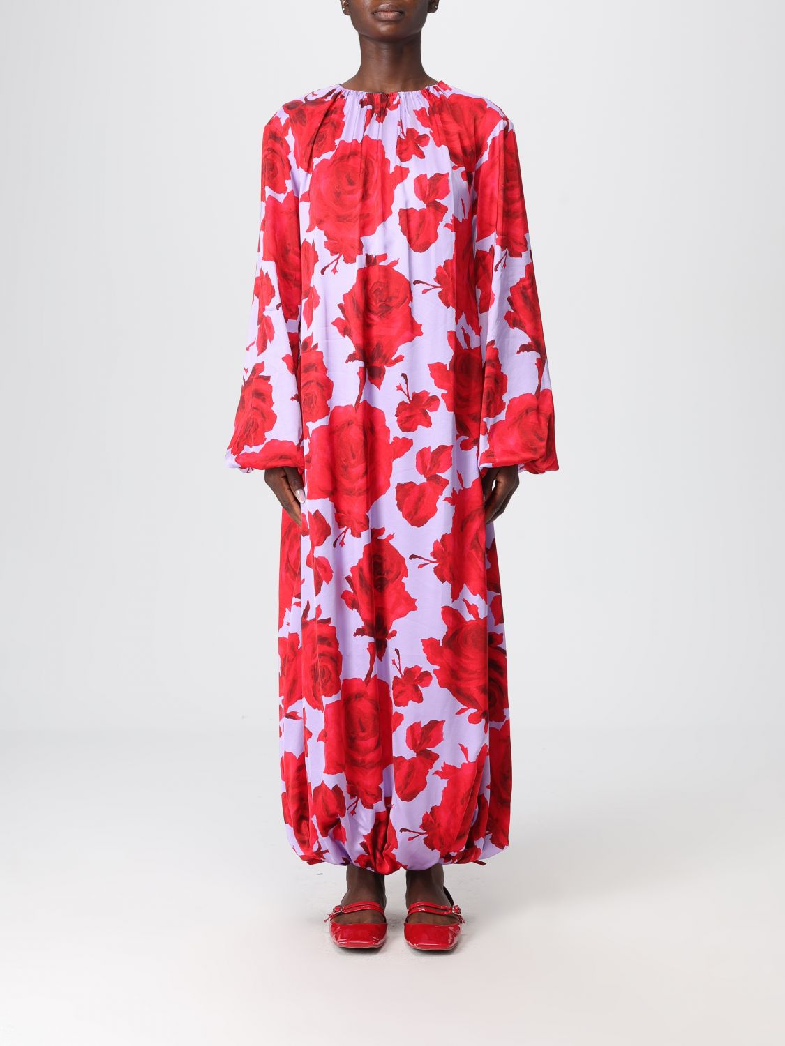 Msgm Dress  Woman Color Lilac In Multi