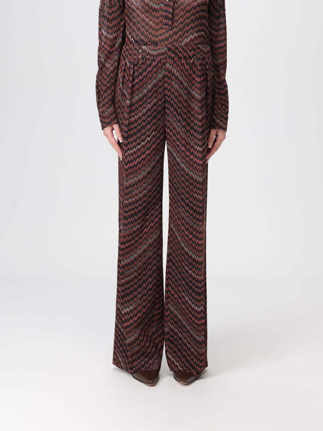 Missoni Pants  Woman Color Black In Animal Print