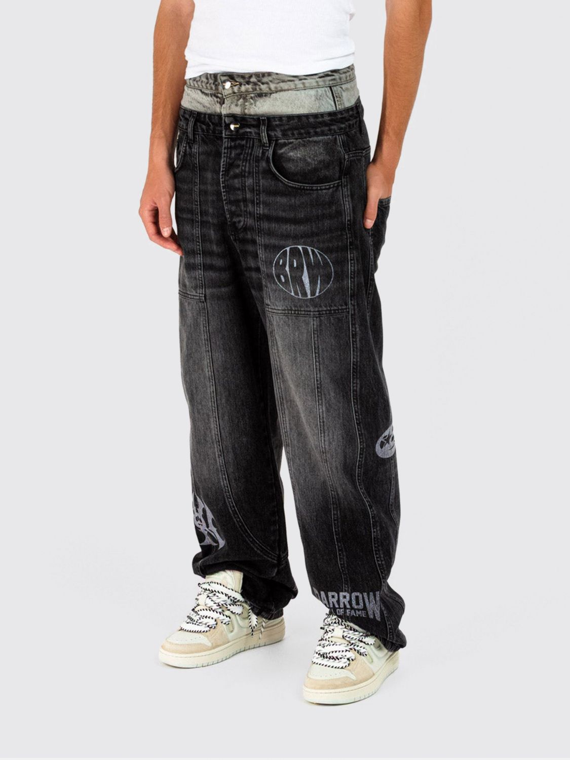 Barrow Jeans  Men Color Grey In Black