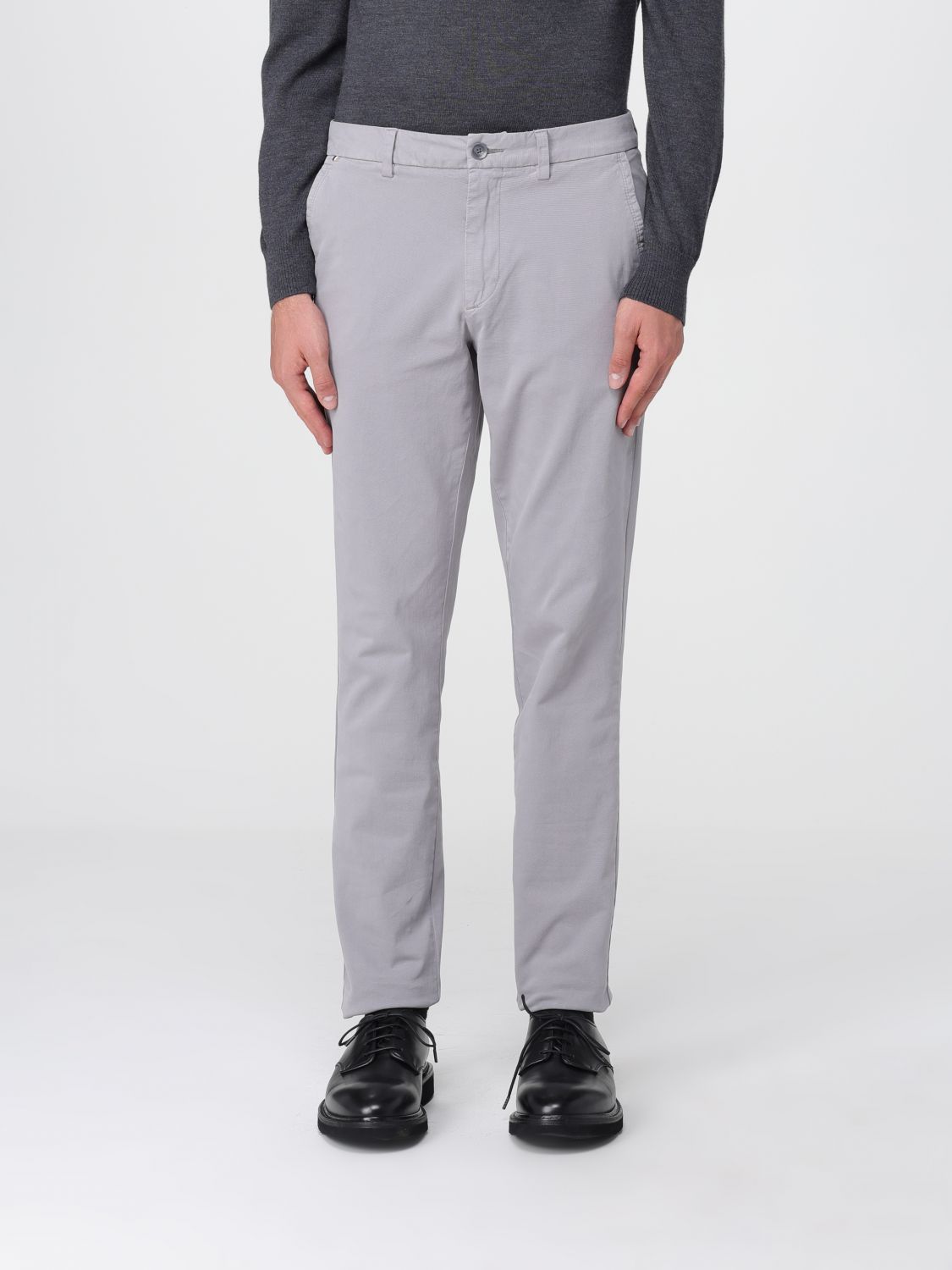 Hugo Boss Pants Boss Men Color Grey In Gray