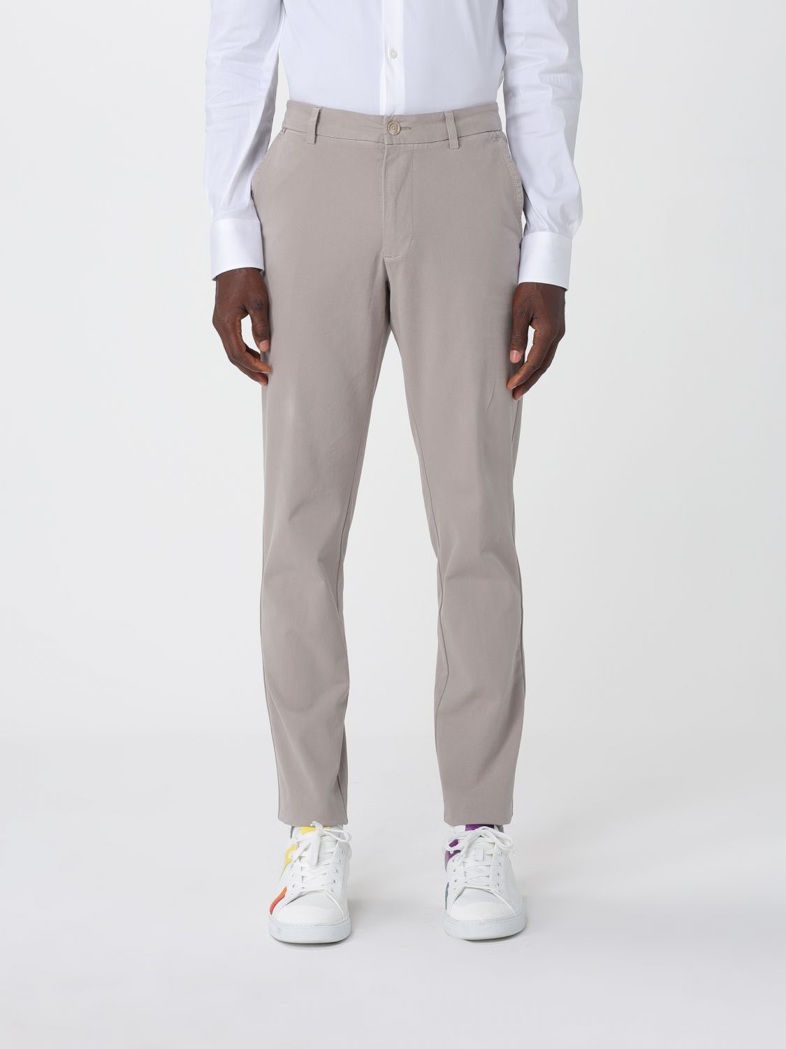 Hugo Boss Pants Boss Men Color Beige In Gray