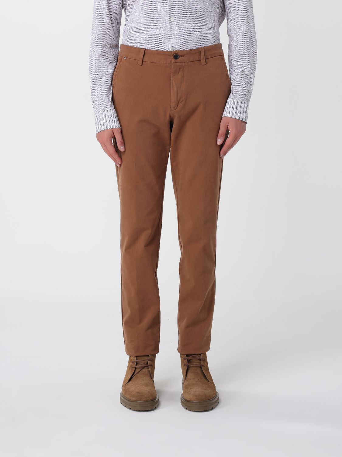 Hugo Boss Pants Boss Men Color Brown