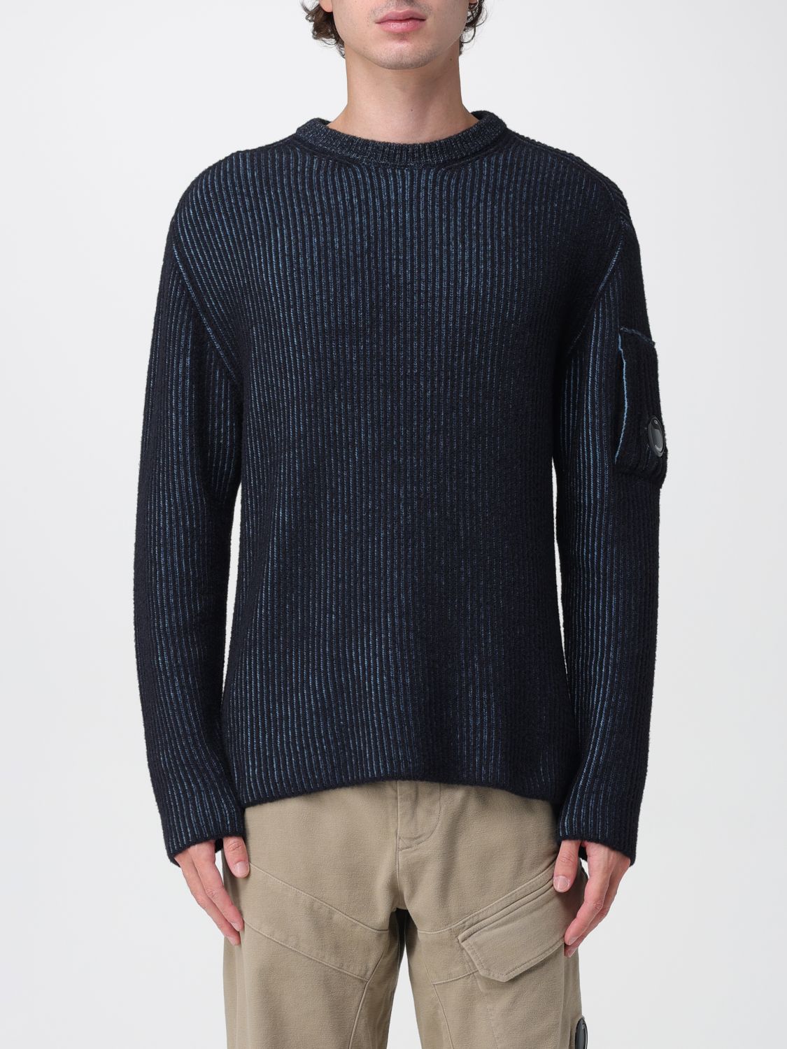 C.p. Company Sweater C. P. Company Men Color Multicolor In Blue