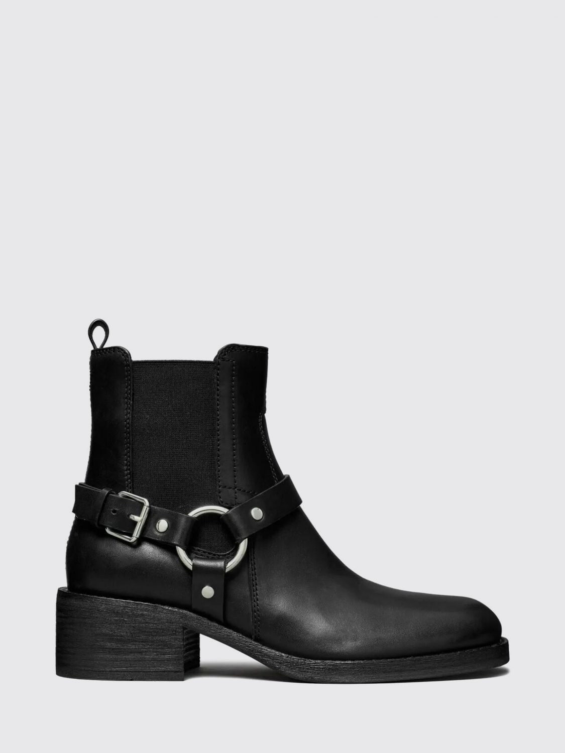 Tory Burch Ankle Boots With Block Heel And Buckle In Black