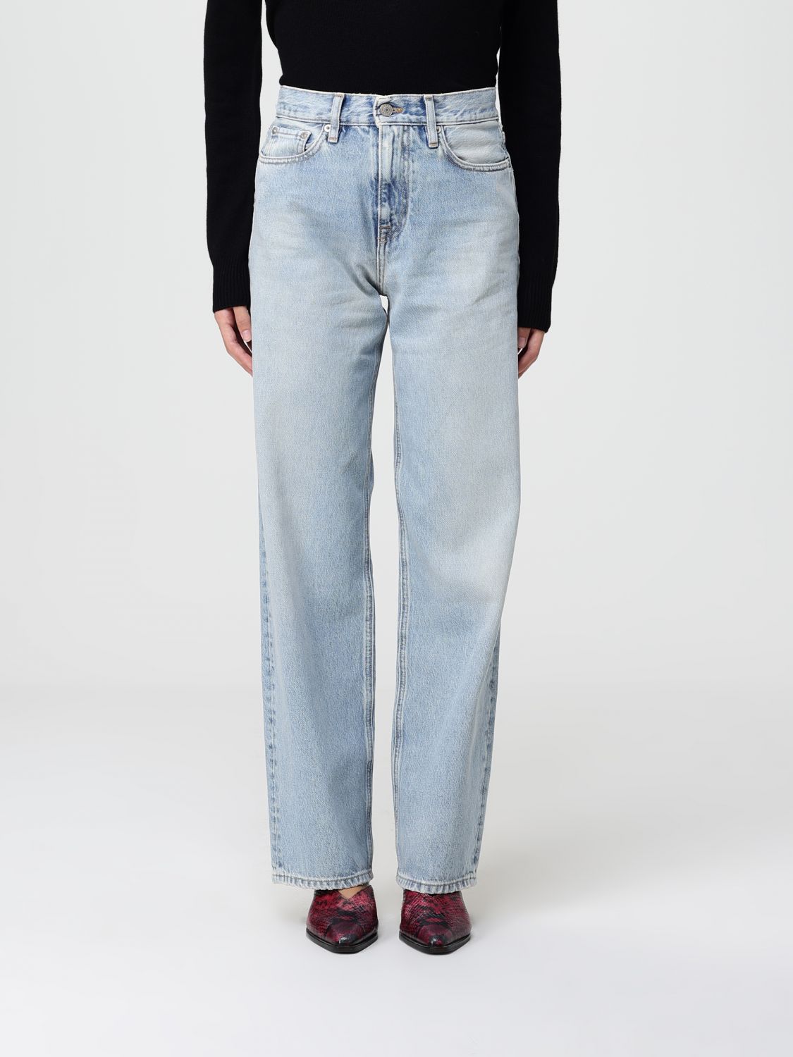 Cycle Jeans  Woman Color Gnawed Blue In Blue