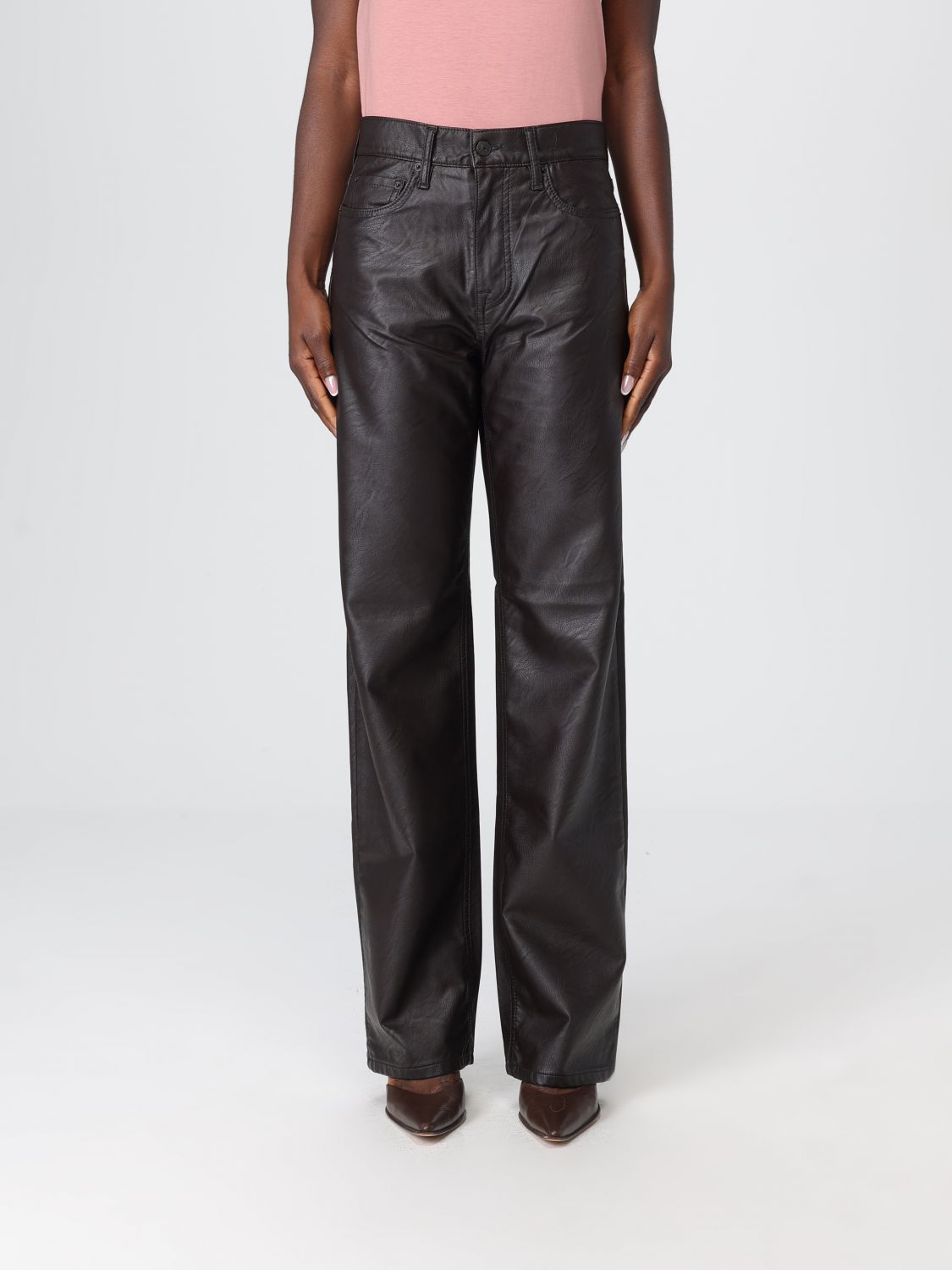 Cycle Pants Woman Color Denim In Blue
