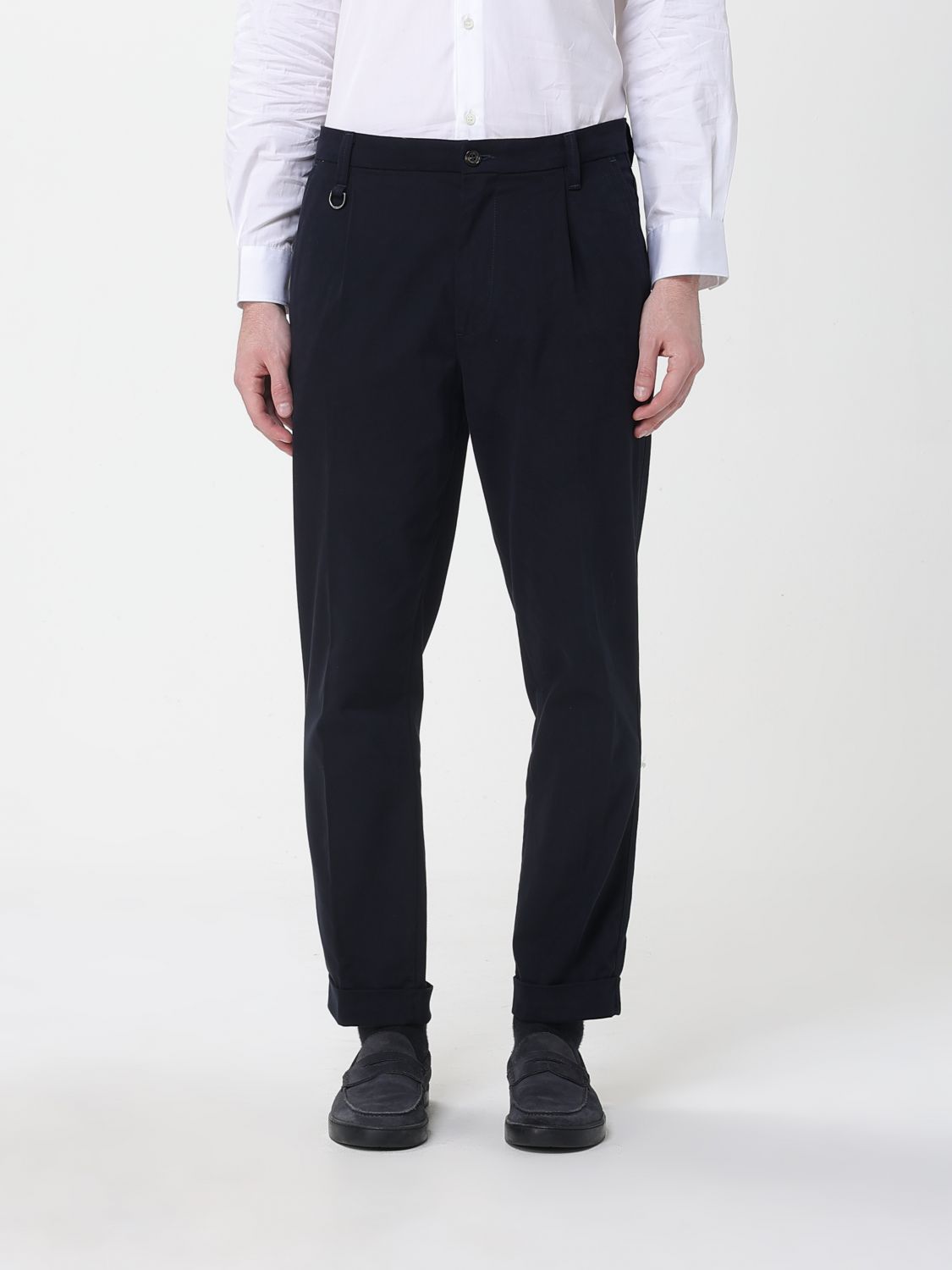 Paolo Pecora Pants  Men Color Blue In Black