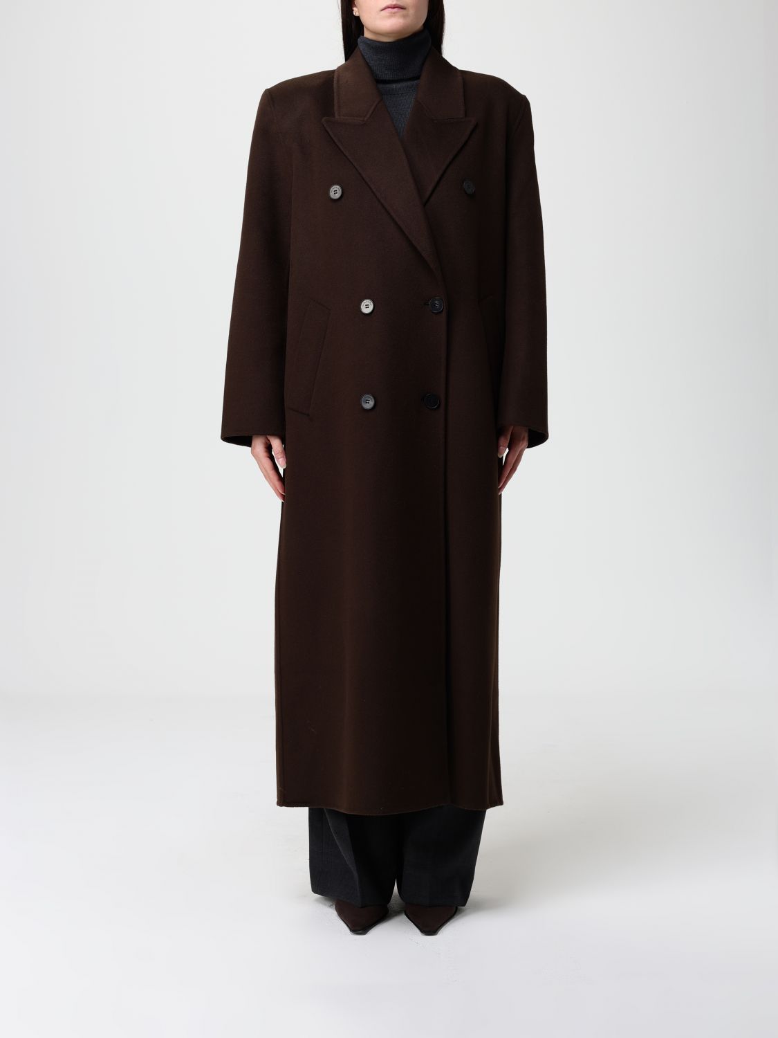 The Frankie Shop Coat  Woman Color Brown