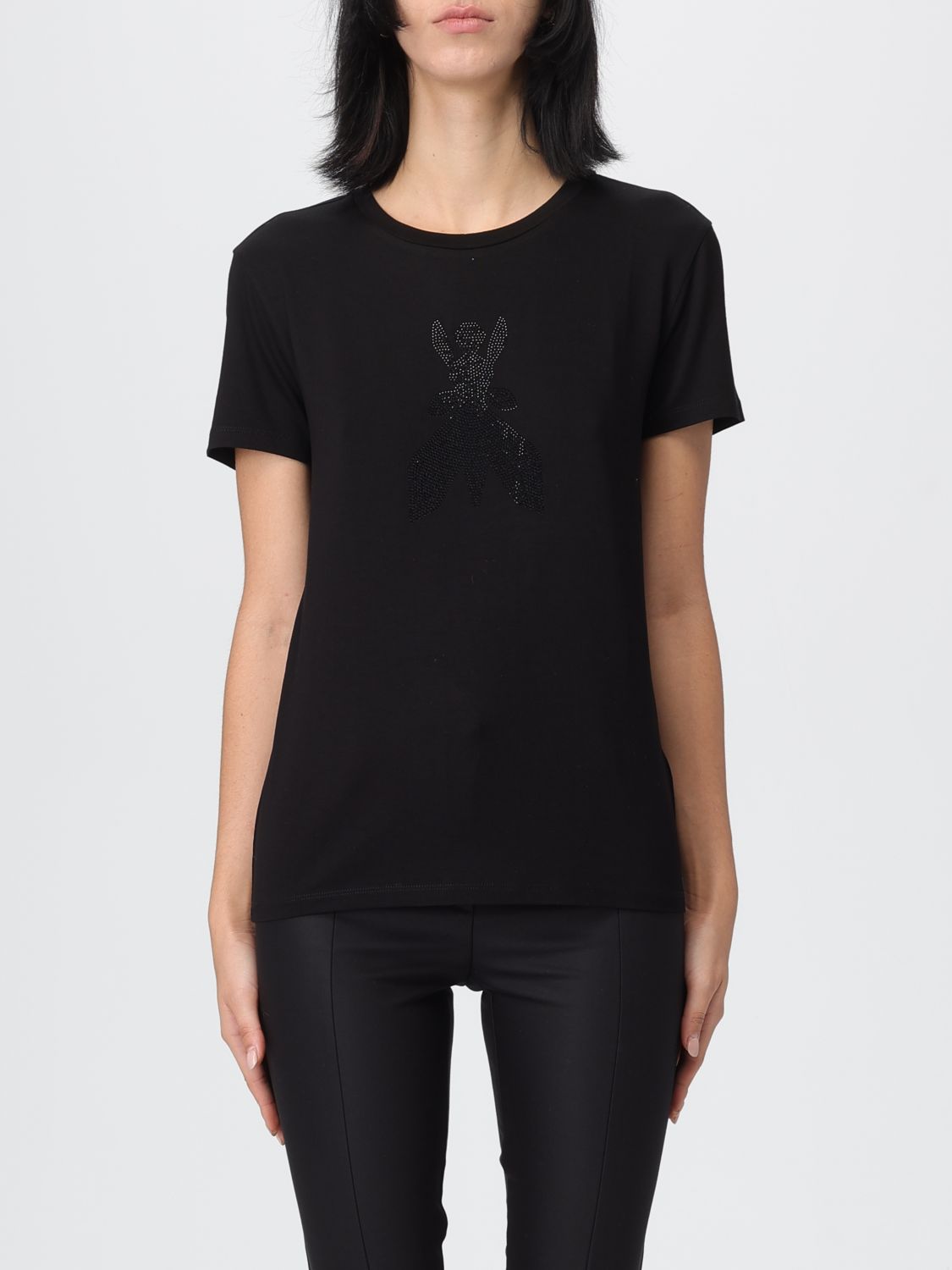 Patrizia Pepe T-shirt  Woman Color Black In Black