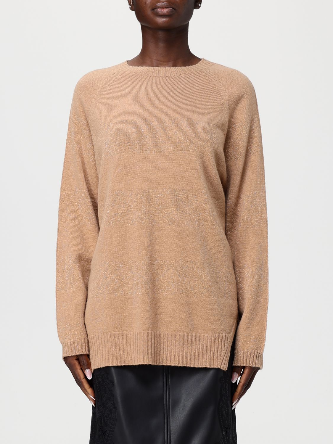 Twinset Sweater  Woman Color White In Brown