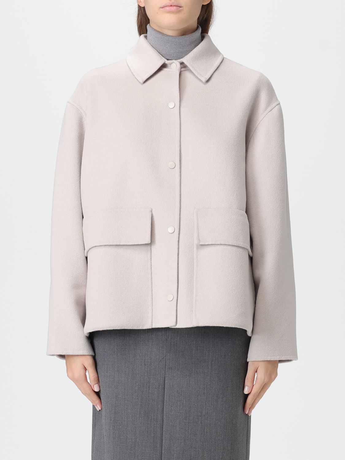 Paltò Jacket  Woman Color White In Neutral