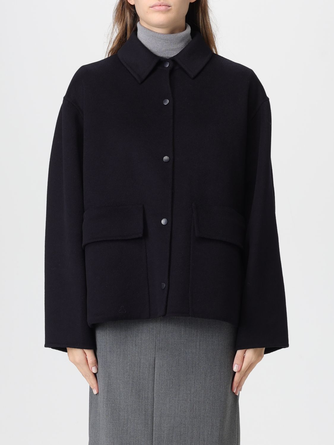 Paltò Jacket  Woman Color Navy In Blue