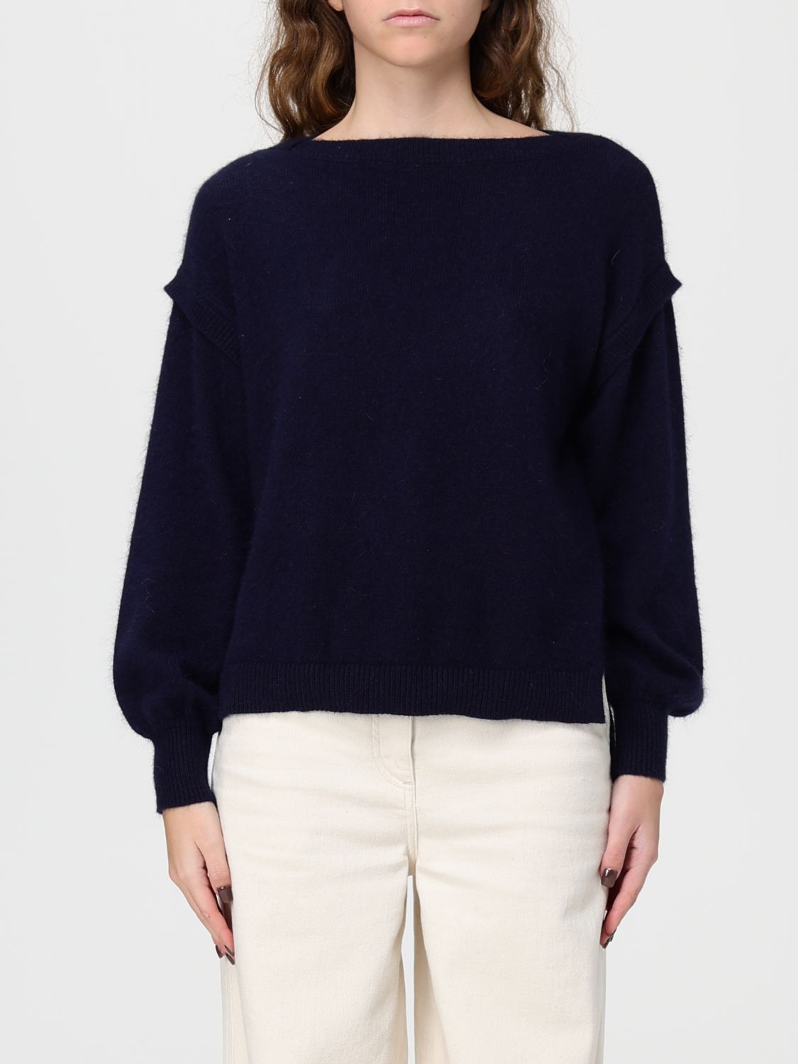 Twinset Sweater Woman Color Blue In Blue