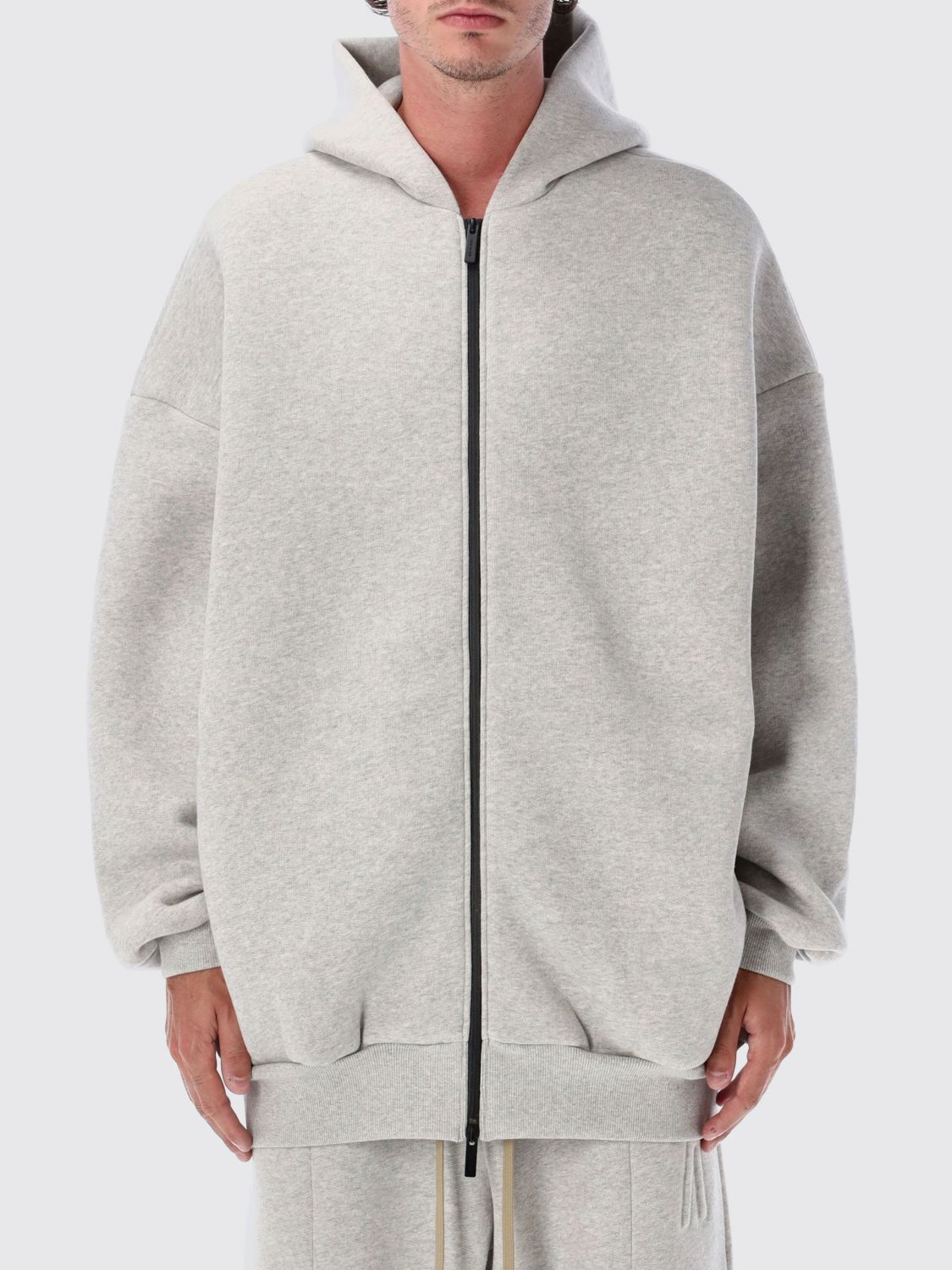 Fear Of God Athletics Half-zip Hoodie In Gray