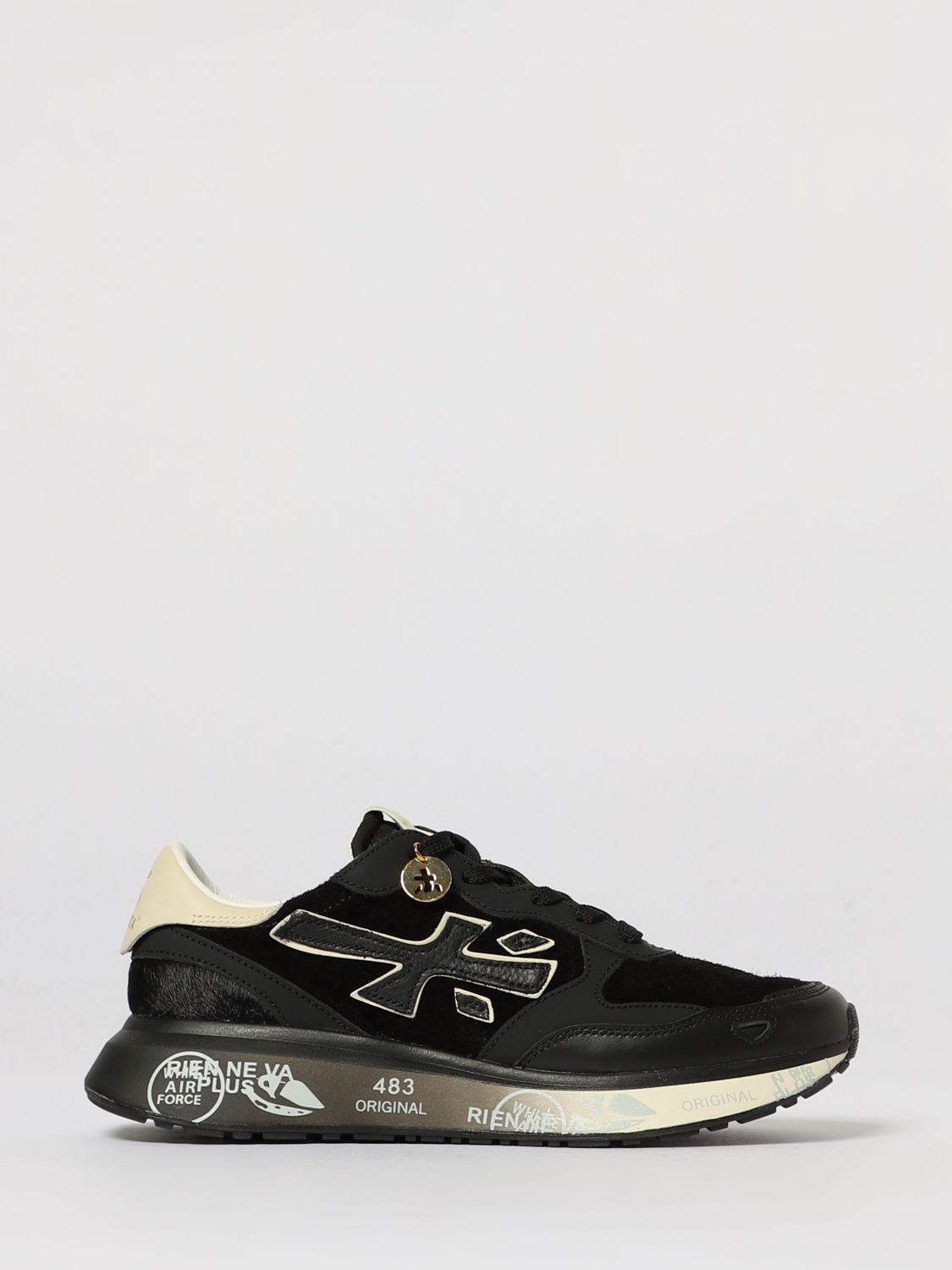 Premiata Sneakers Woman Color Black In Black