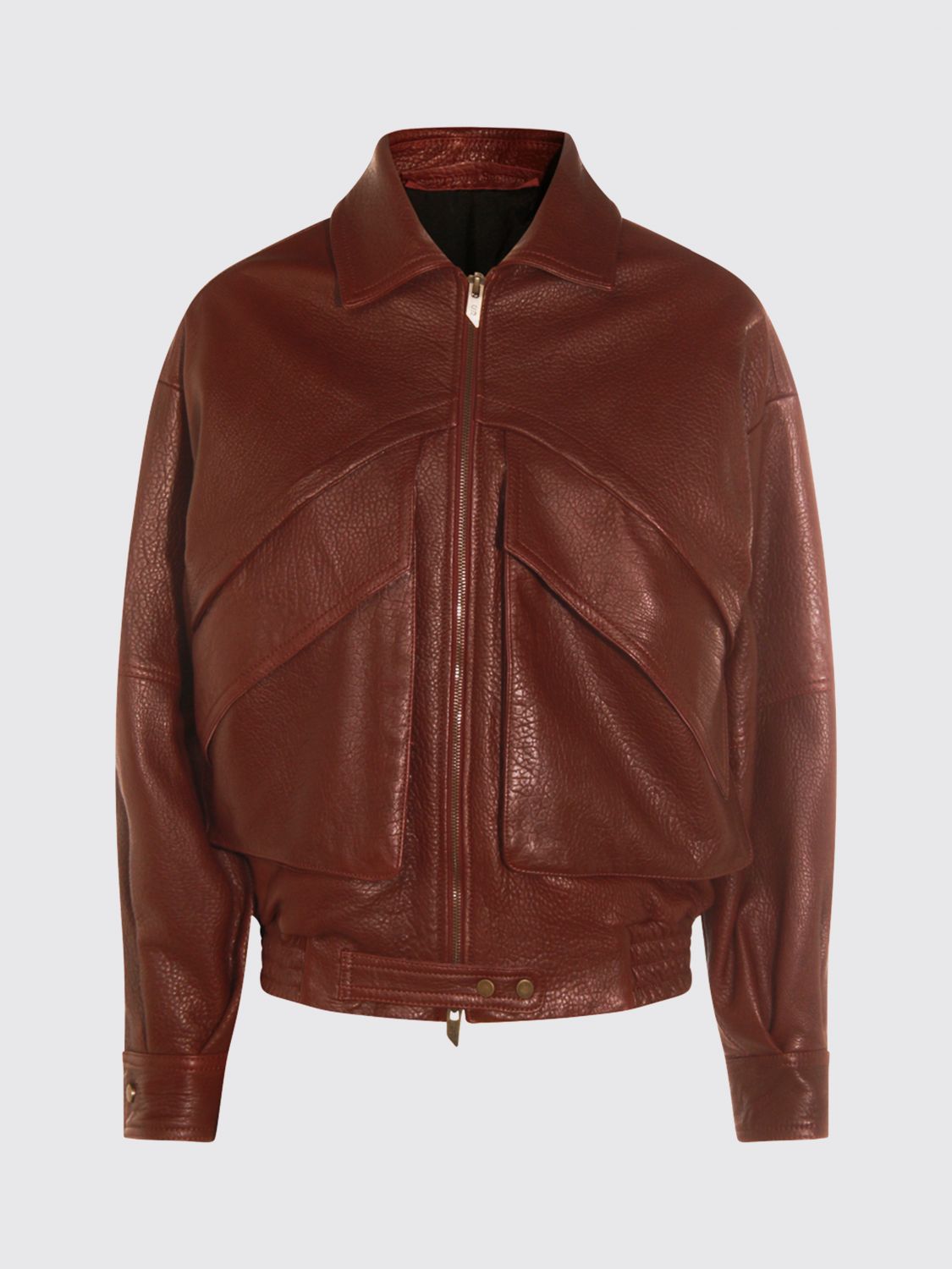 Salvatore Santoro Jackets Brown In Burgundy