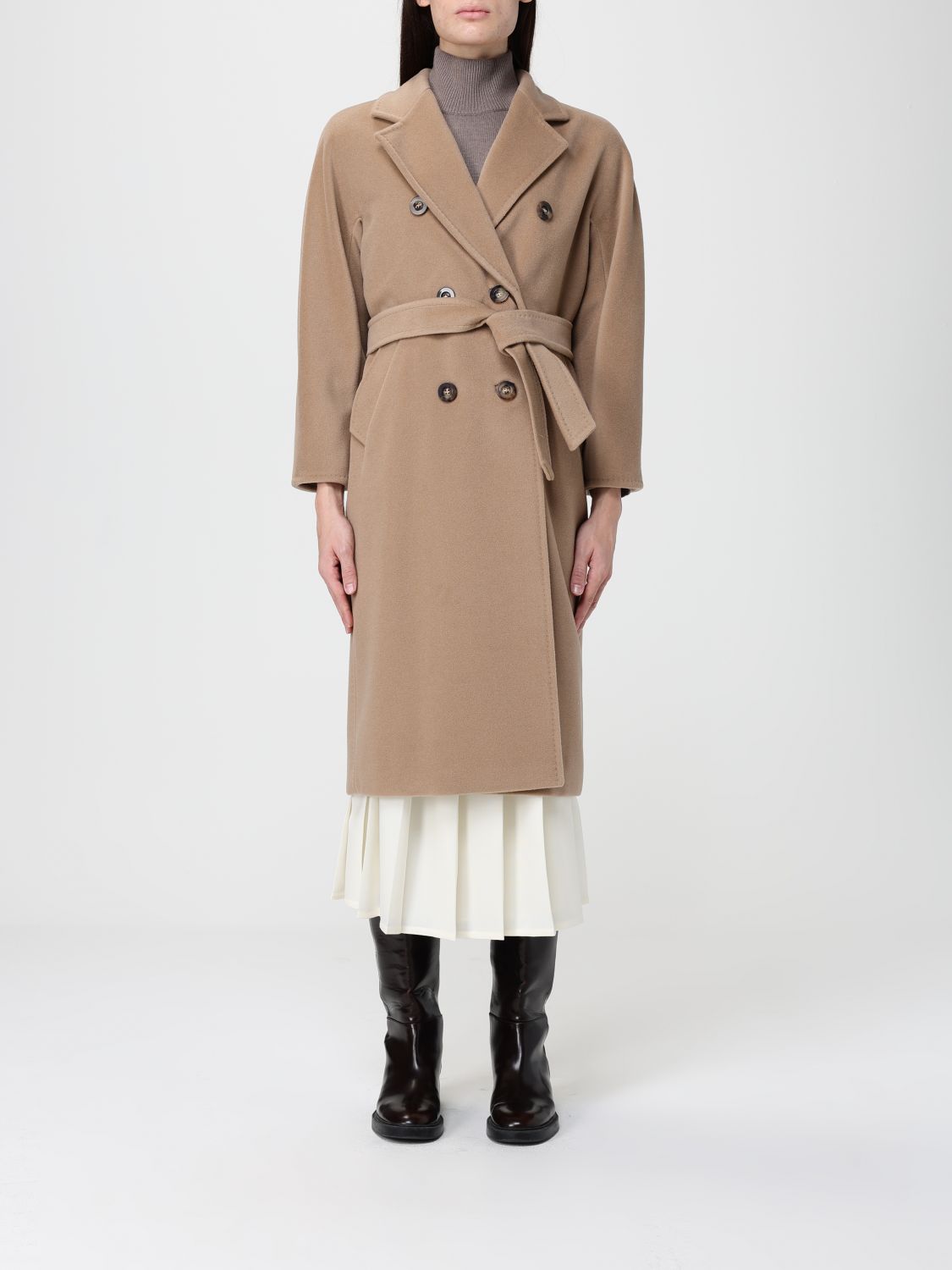 Max Mara Coat  Woman Color Camel In Brown