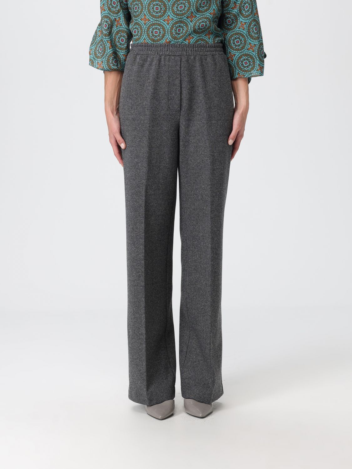 Weekend Max Mara Pants Woman  In Gray