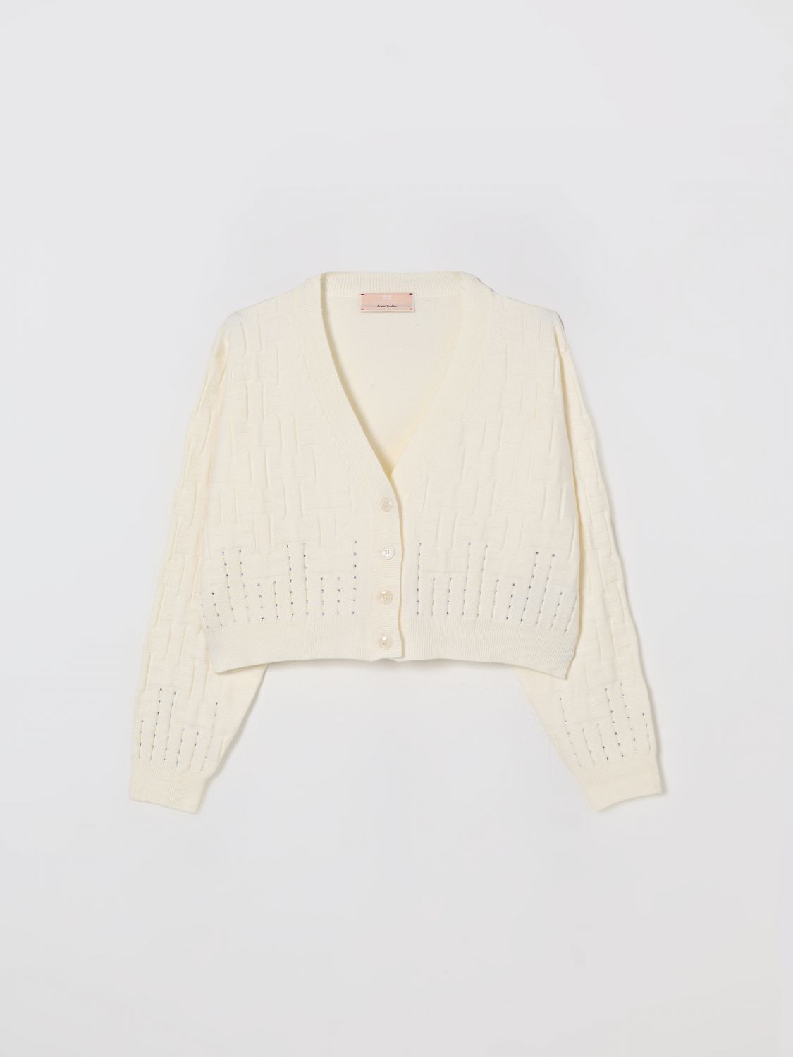 Elisabetta Franchi La Mia Bambina Sweater Kids Color Milk In White