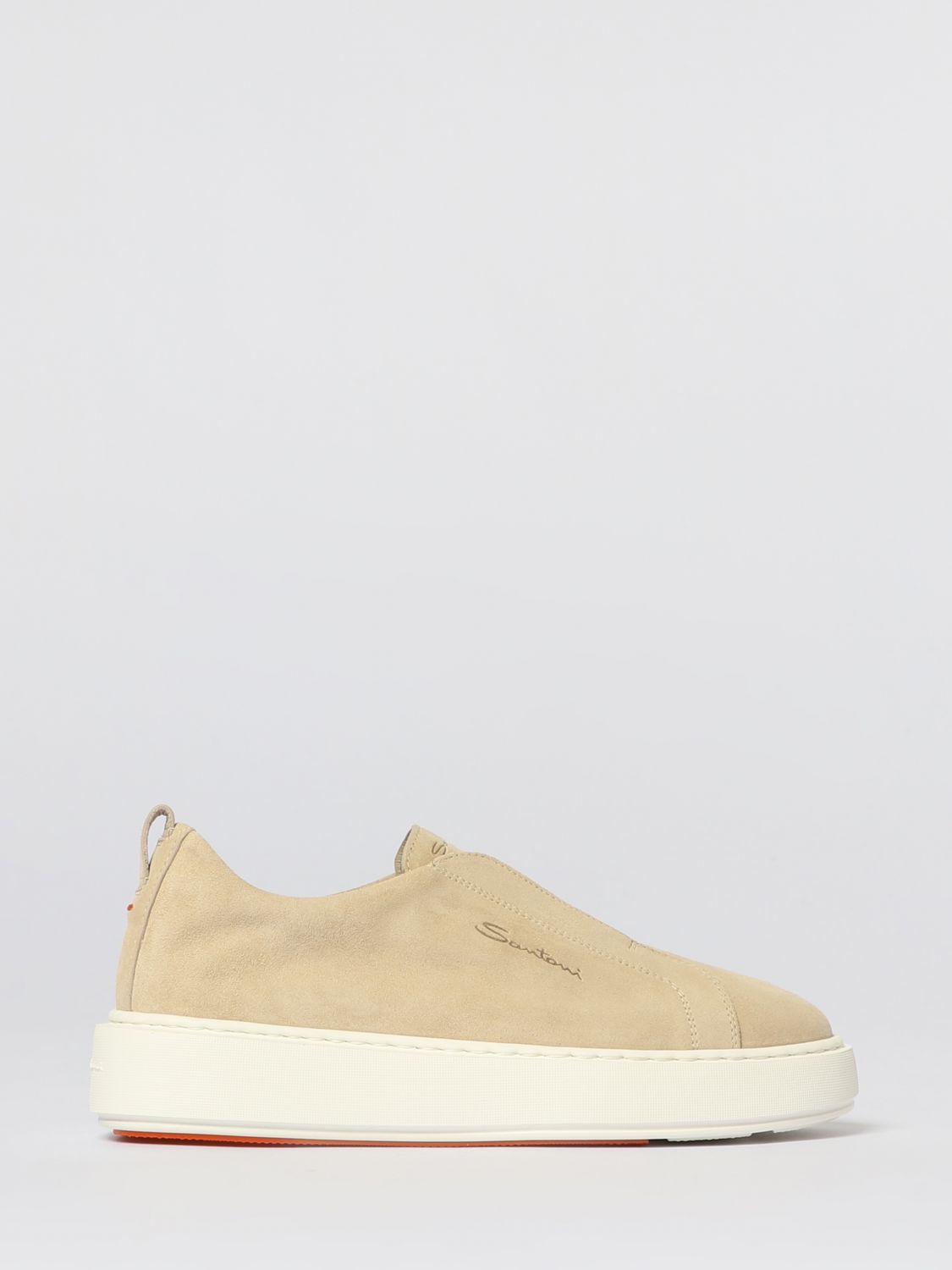 Santoni Sneakers Woman Color Beige In Neutral