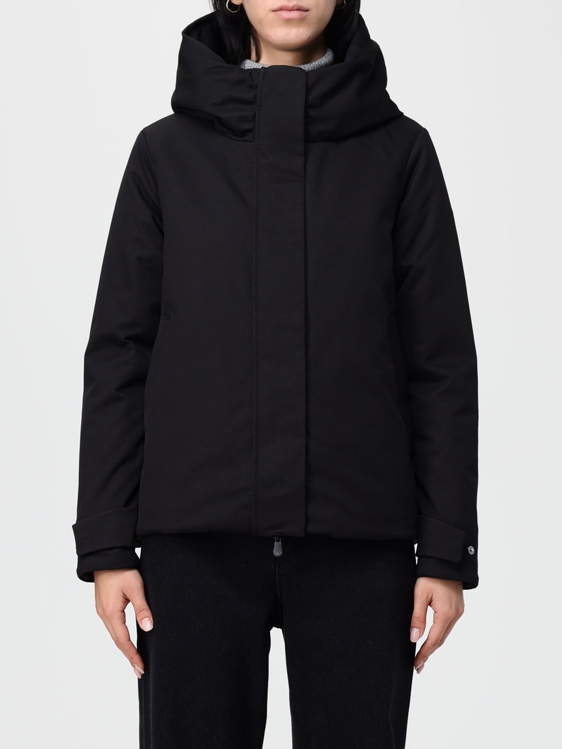 Save The Duck Hooded Jacket In Black